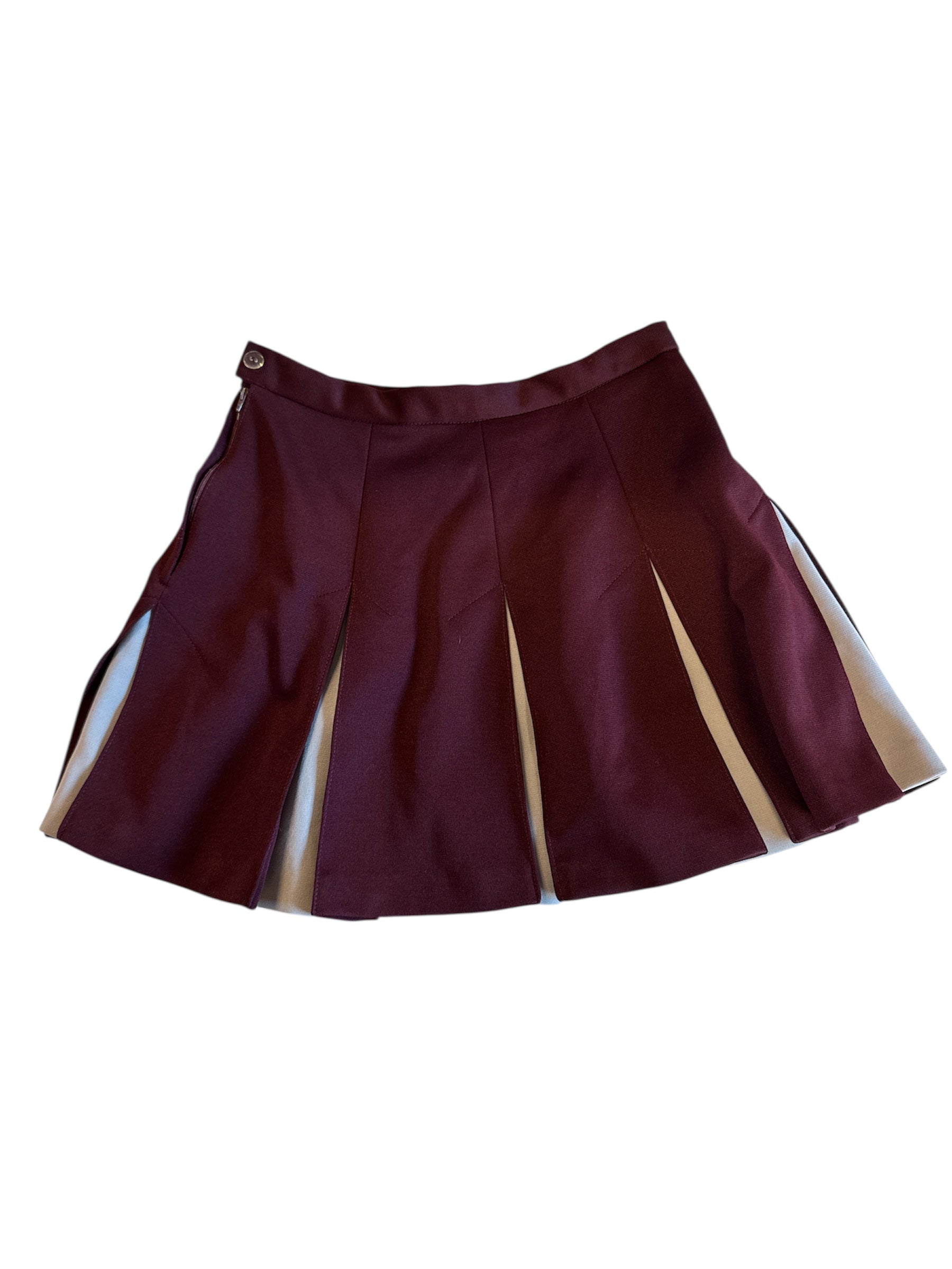 Maroon  Cheerleading skirt, 7