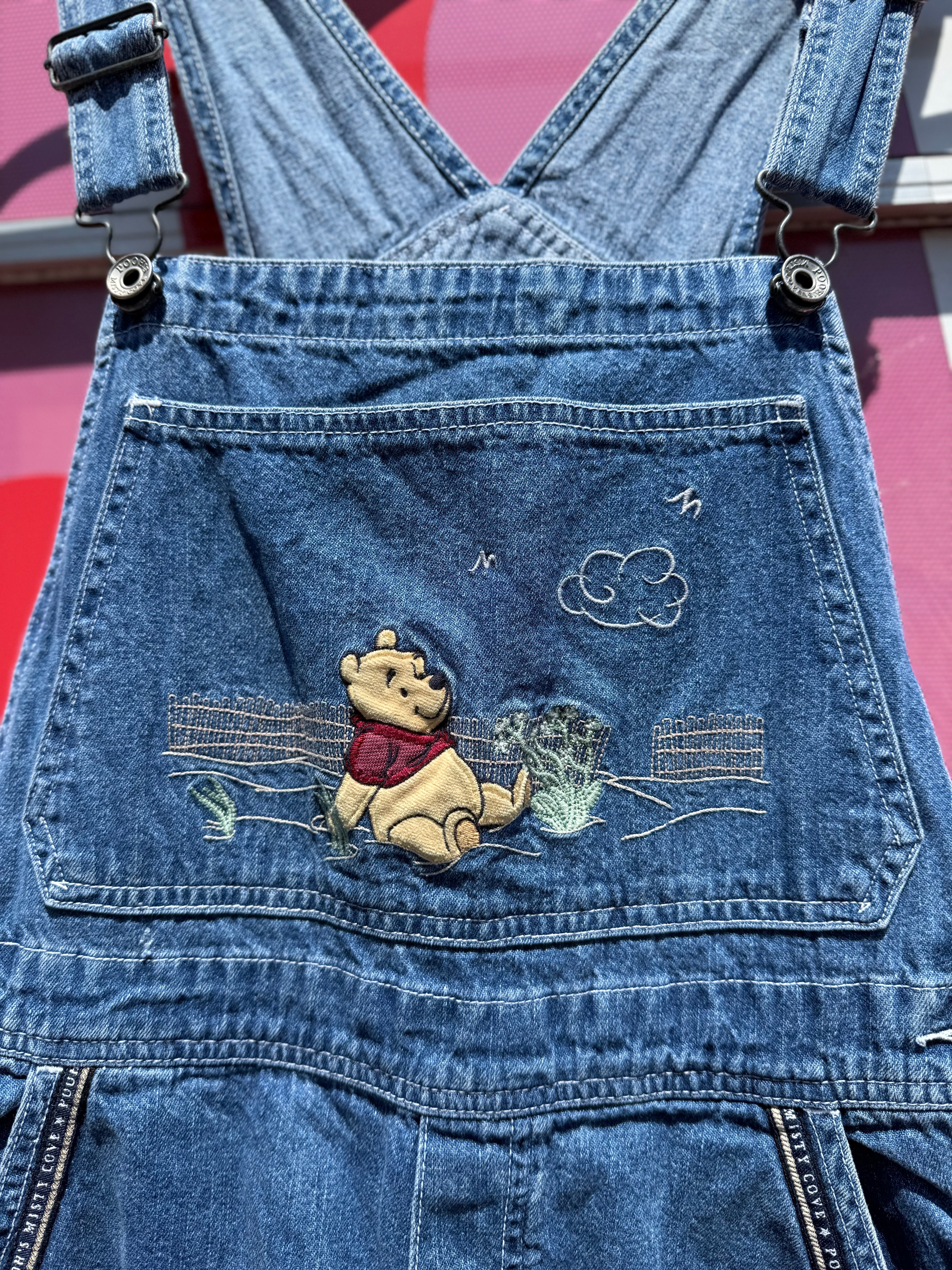 Blue The disney Denim Pooh overalls, S