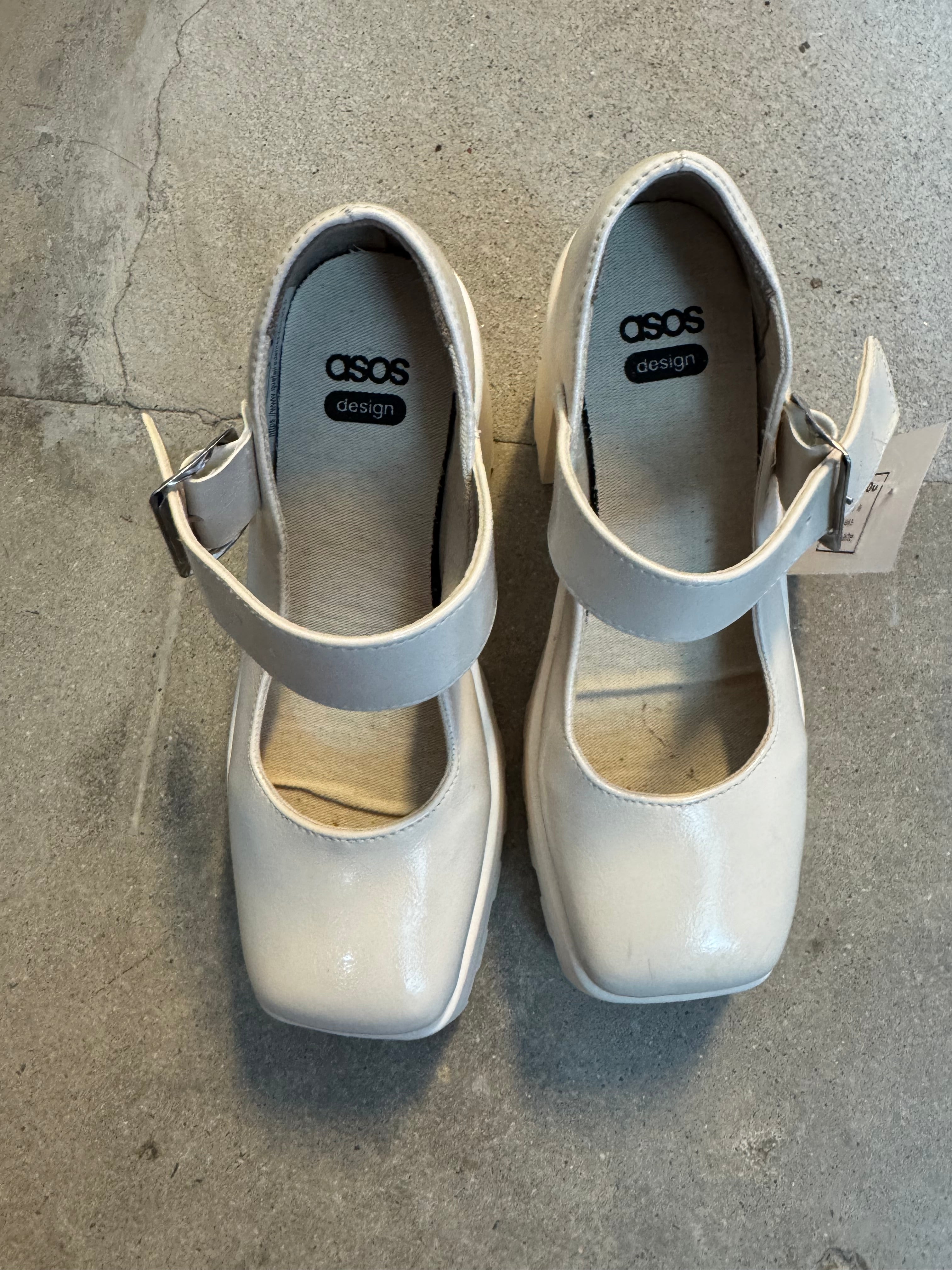 white asos platform mary janes, 8
