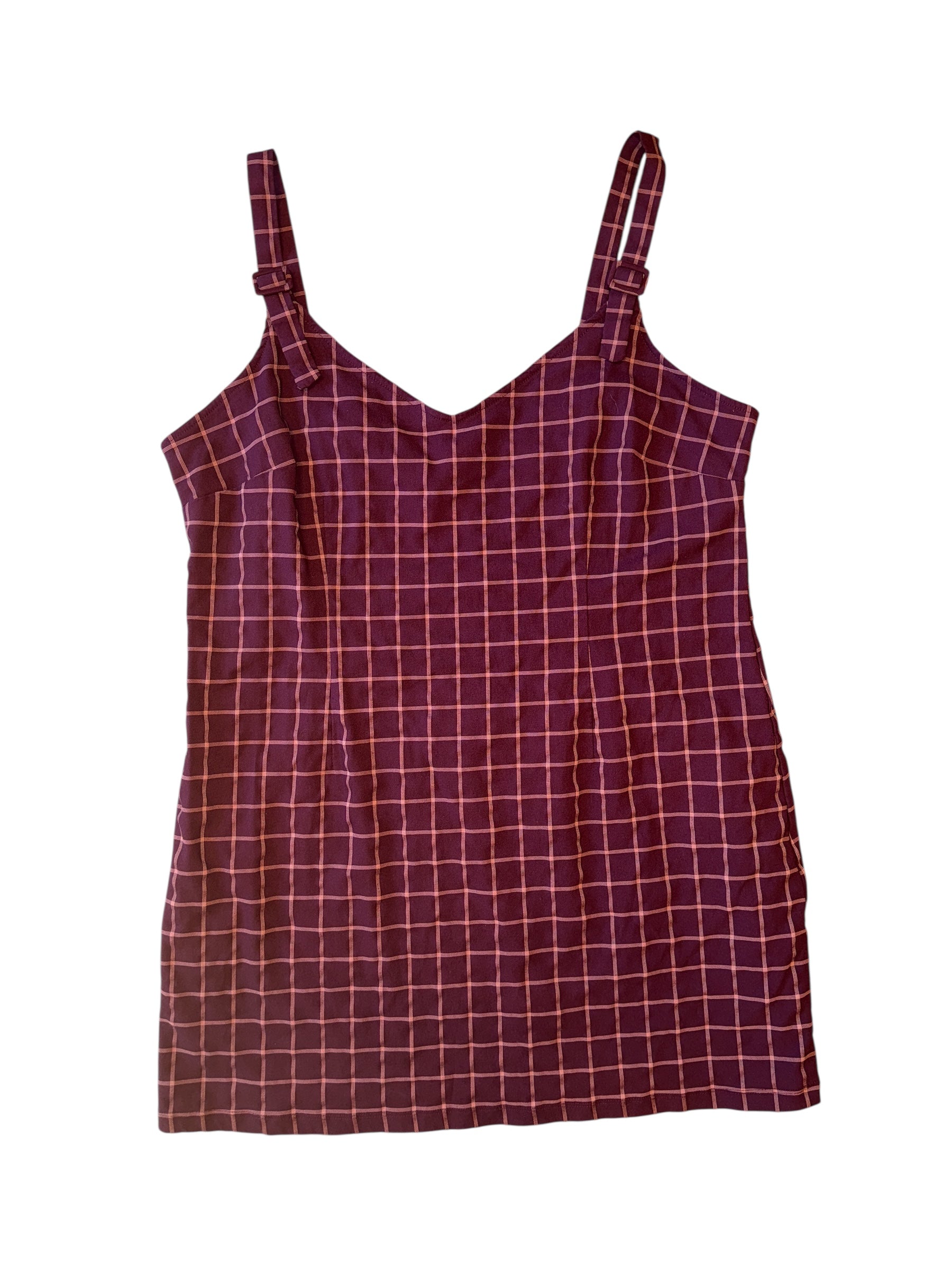 maroon forever 21 plaid dress, 3x