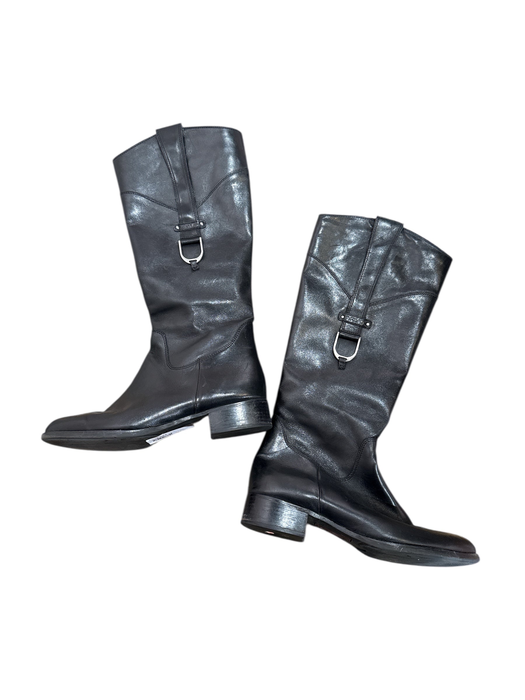 black ariat tall riding boots, 9.5