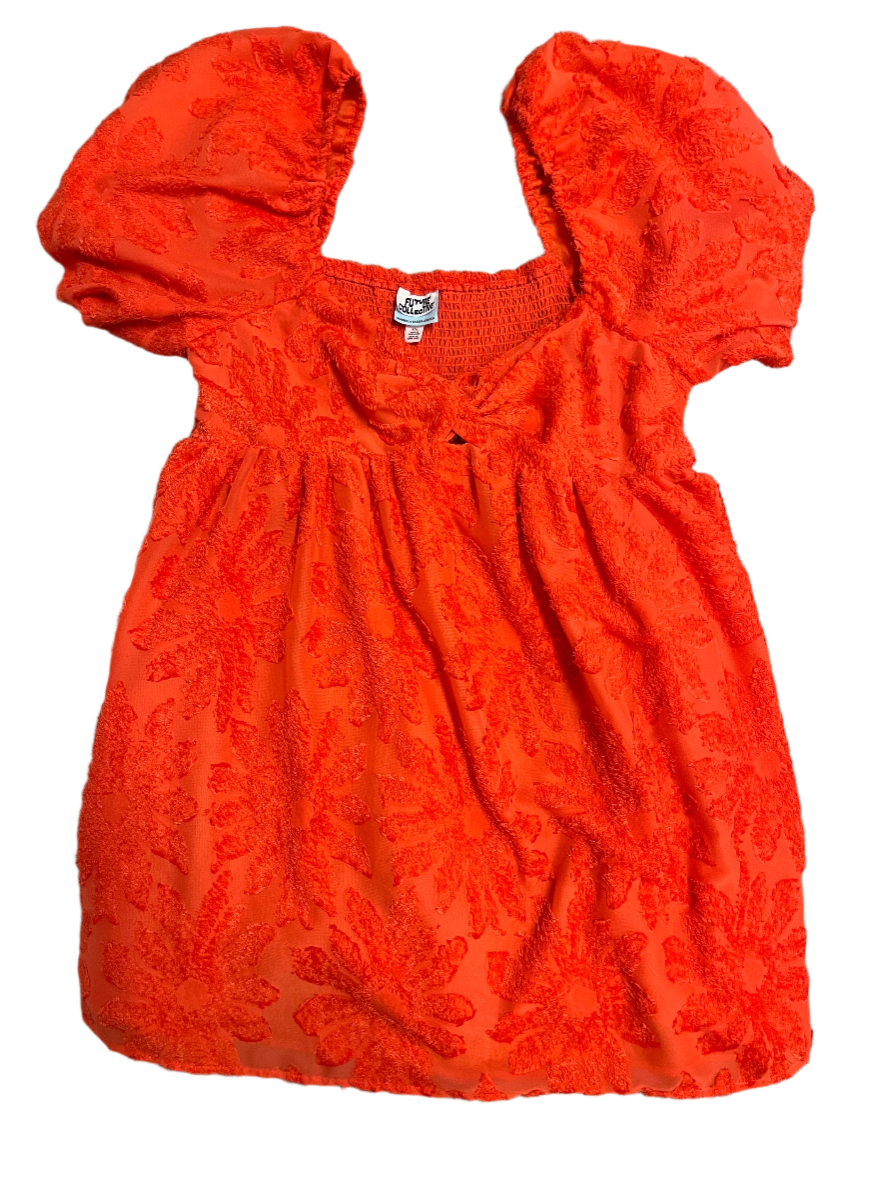 red future collective fuzzy babydoll dress, xxl