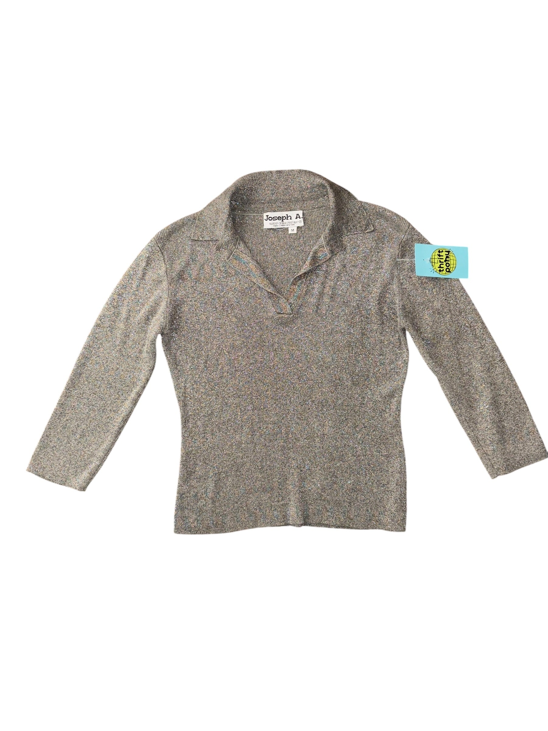 Grey Joseph a Sparkly knit sweater, M
