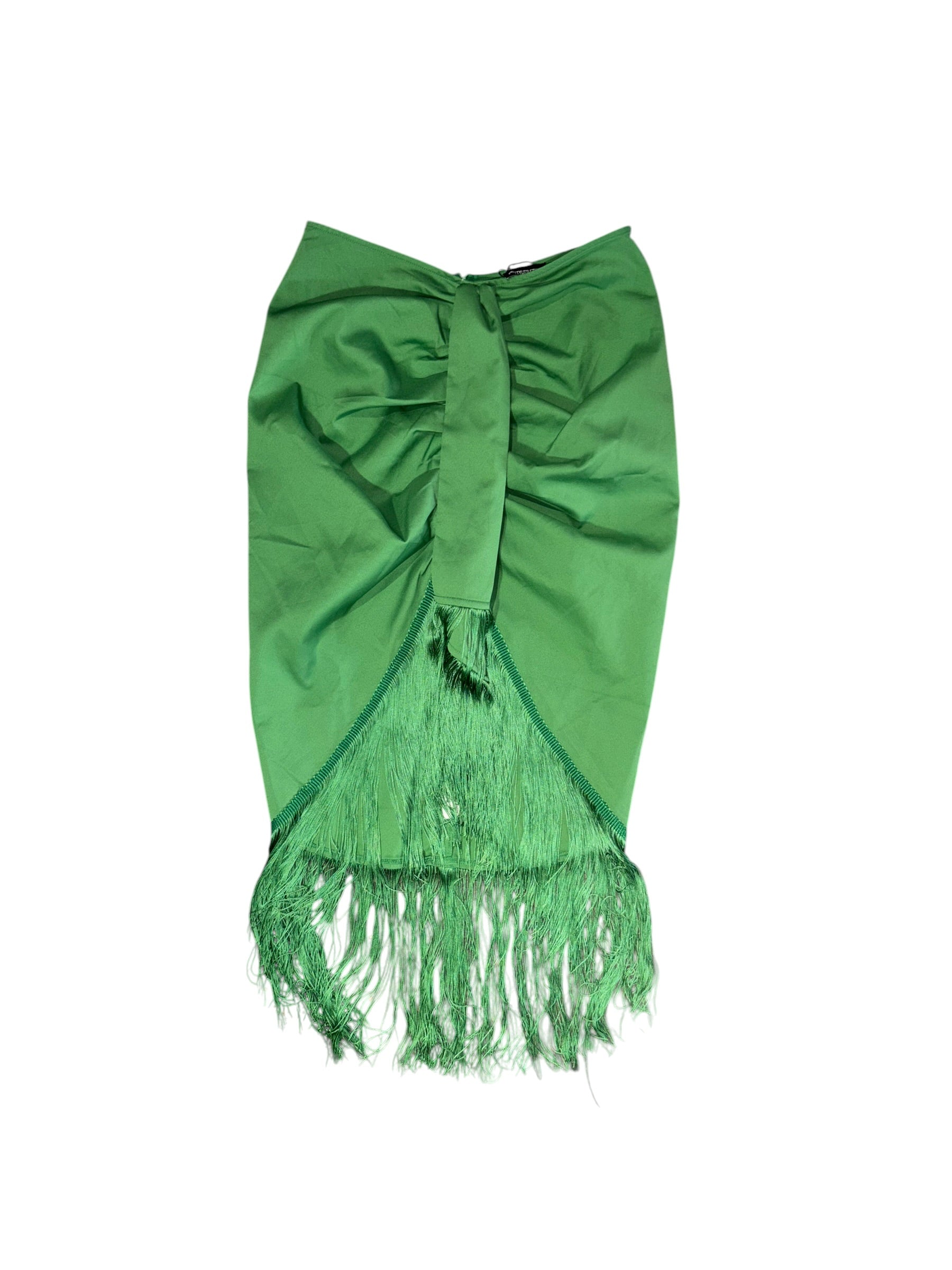Green Pretty little thing NWT fringe midi skirt, 14