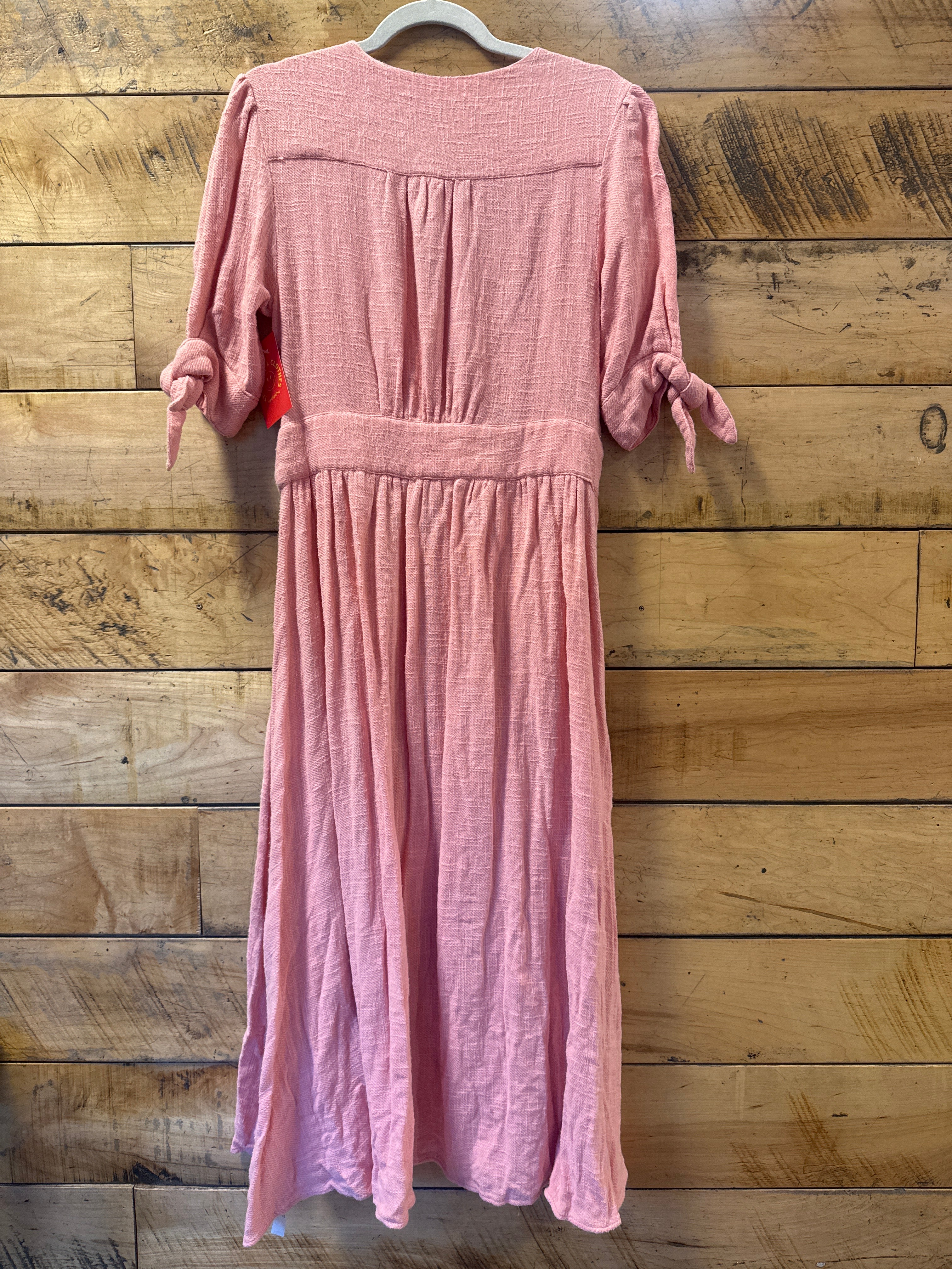 pink free people aline dress, m