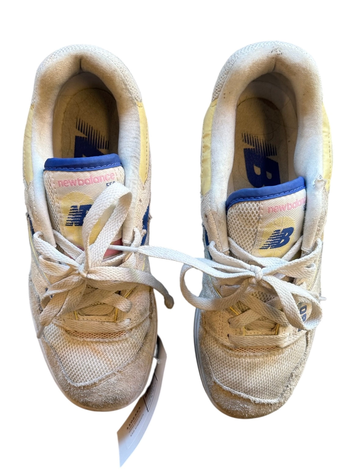 White blue pink New balance 550 sneakers, 5 women's