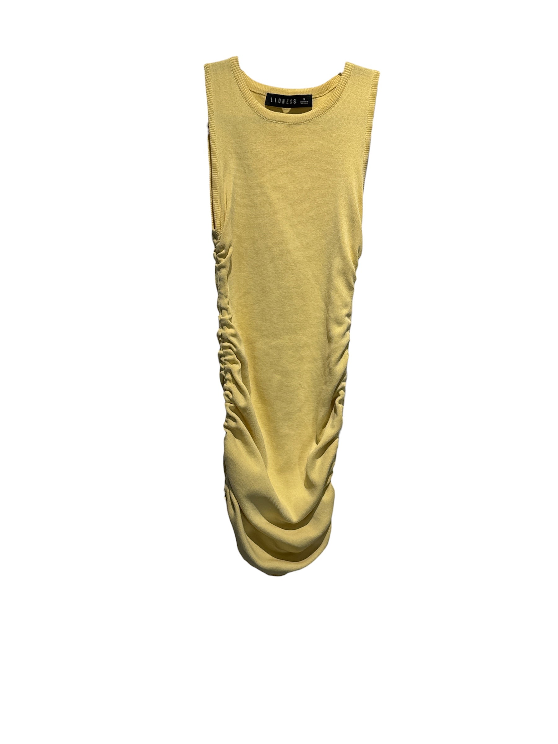 Yellow Lioness Scrunch dress, S