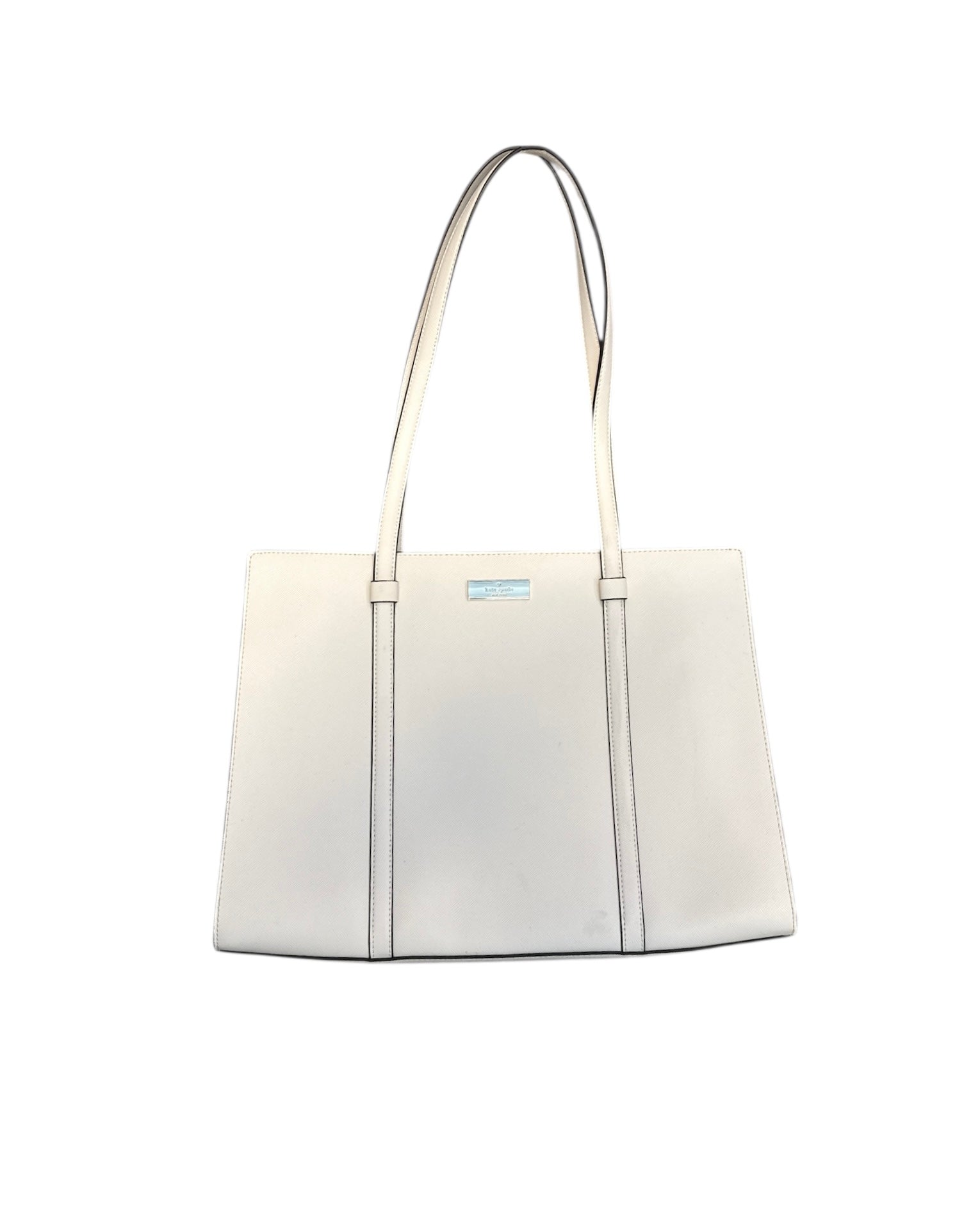 white kate spade square handbag