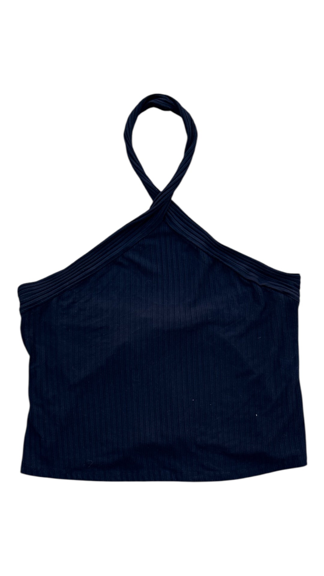 Black Anthropologie Ribbed halter top, 2X