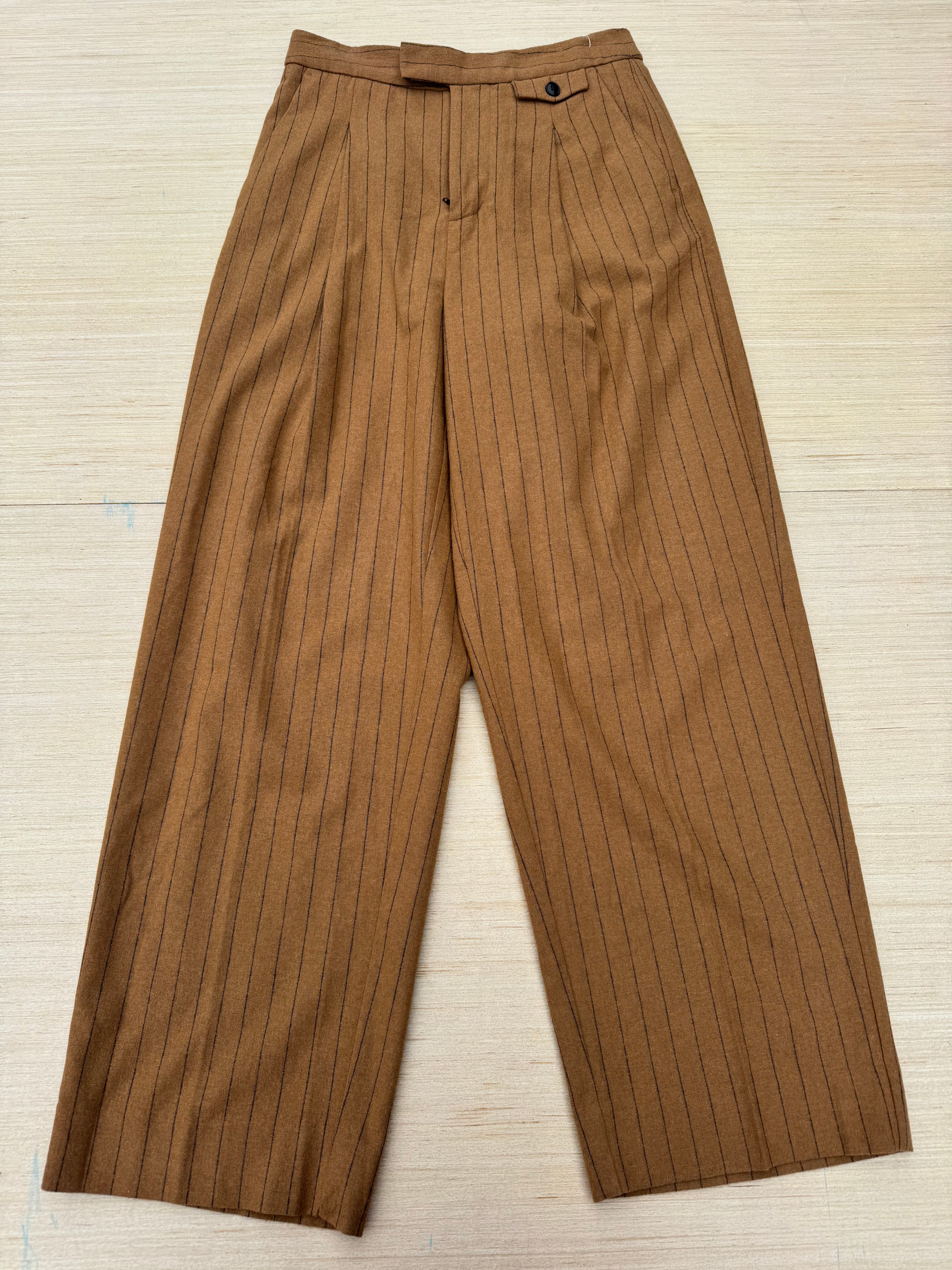 brown madewell striped slacks, 2