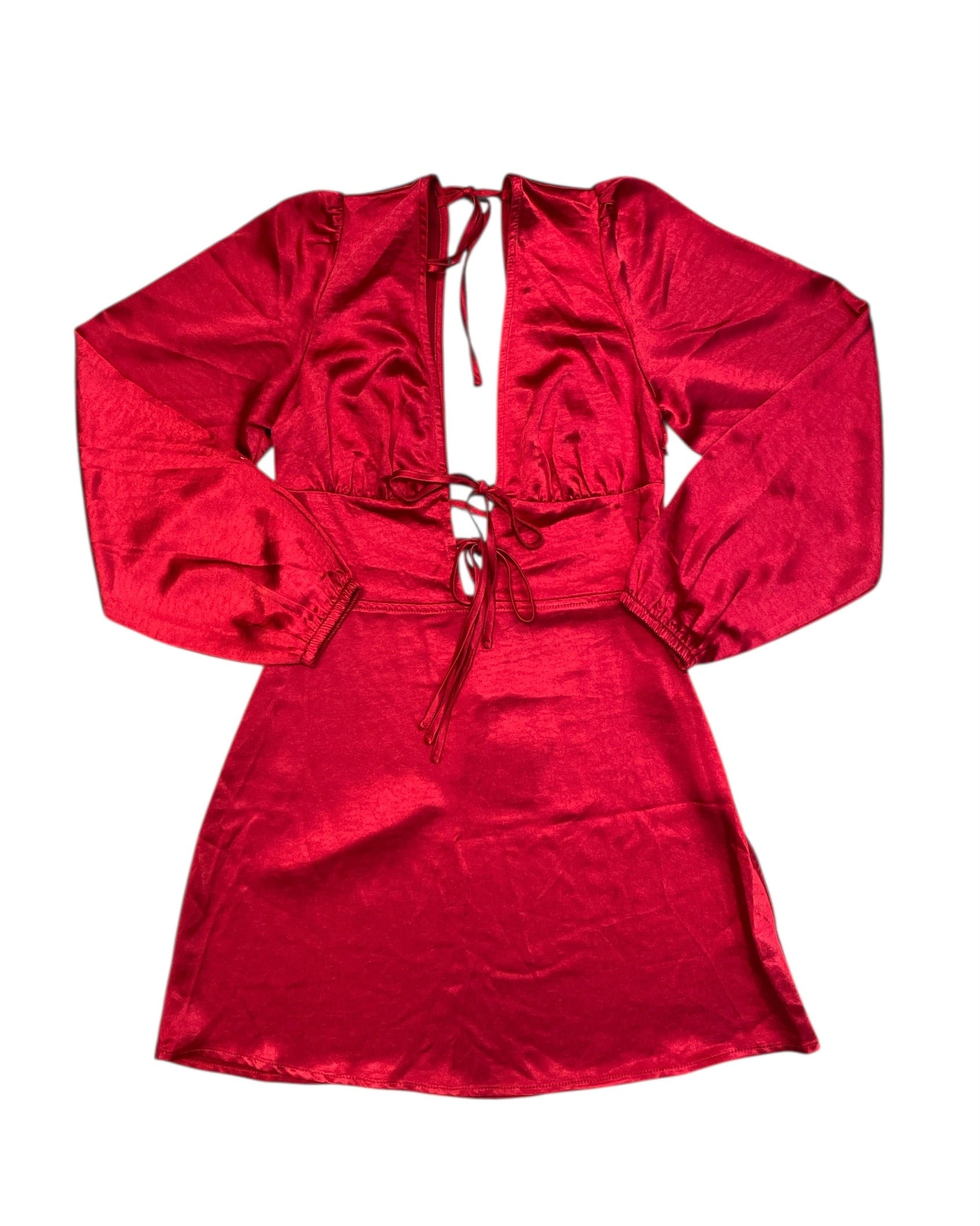 red princess polly bustier ls mini dress, 4