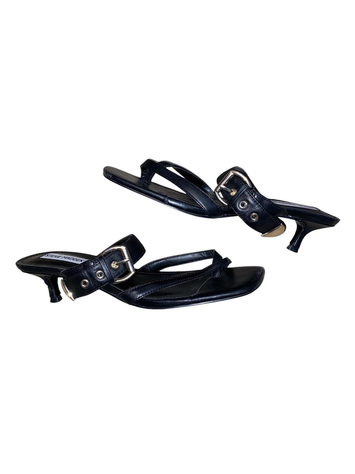 black steve madden strappy heel, 9