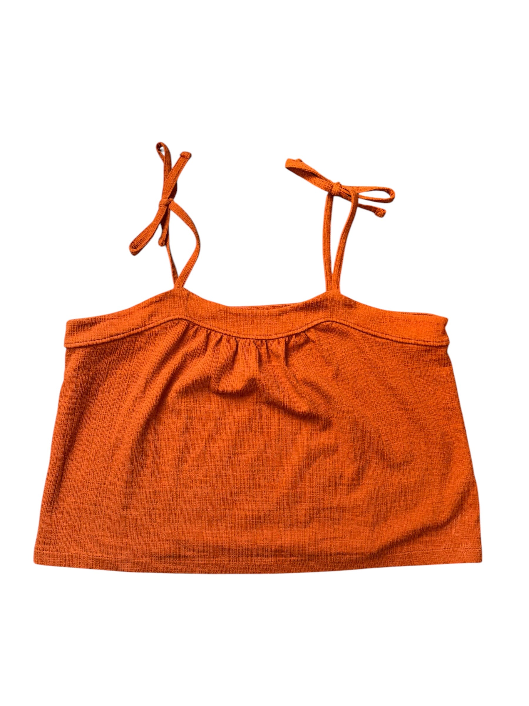rust madewell tie strap tank, xxl