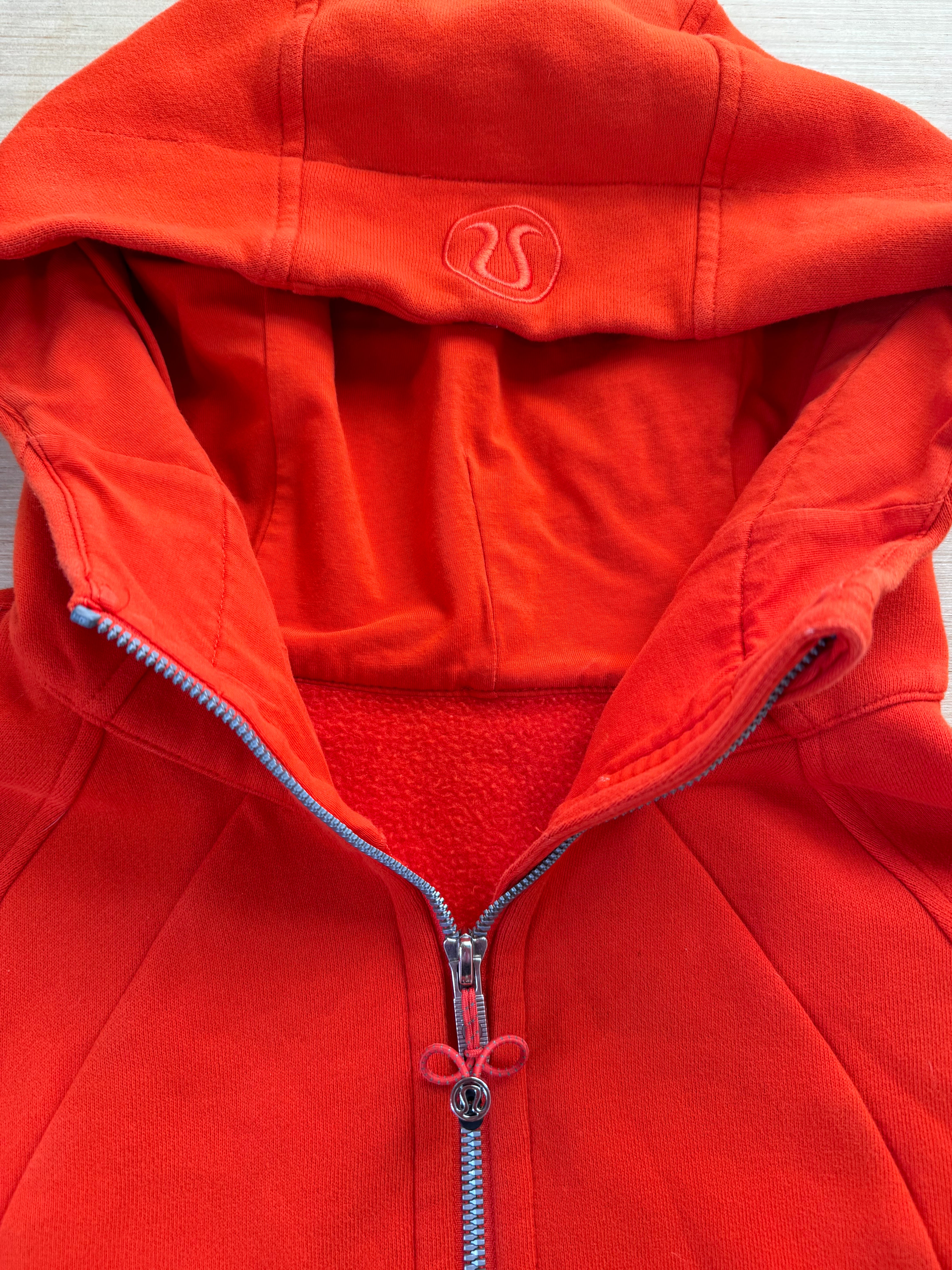 orange lululemon cropped scuba, 4