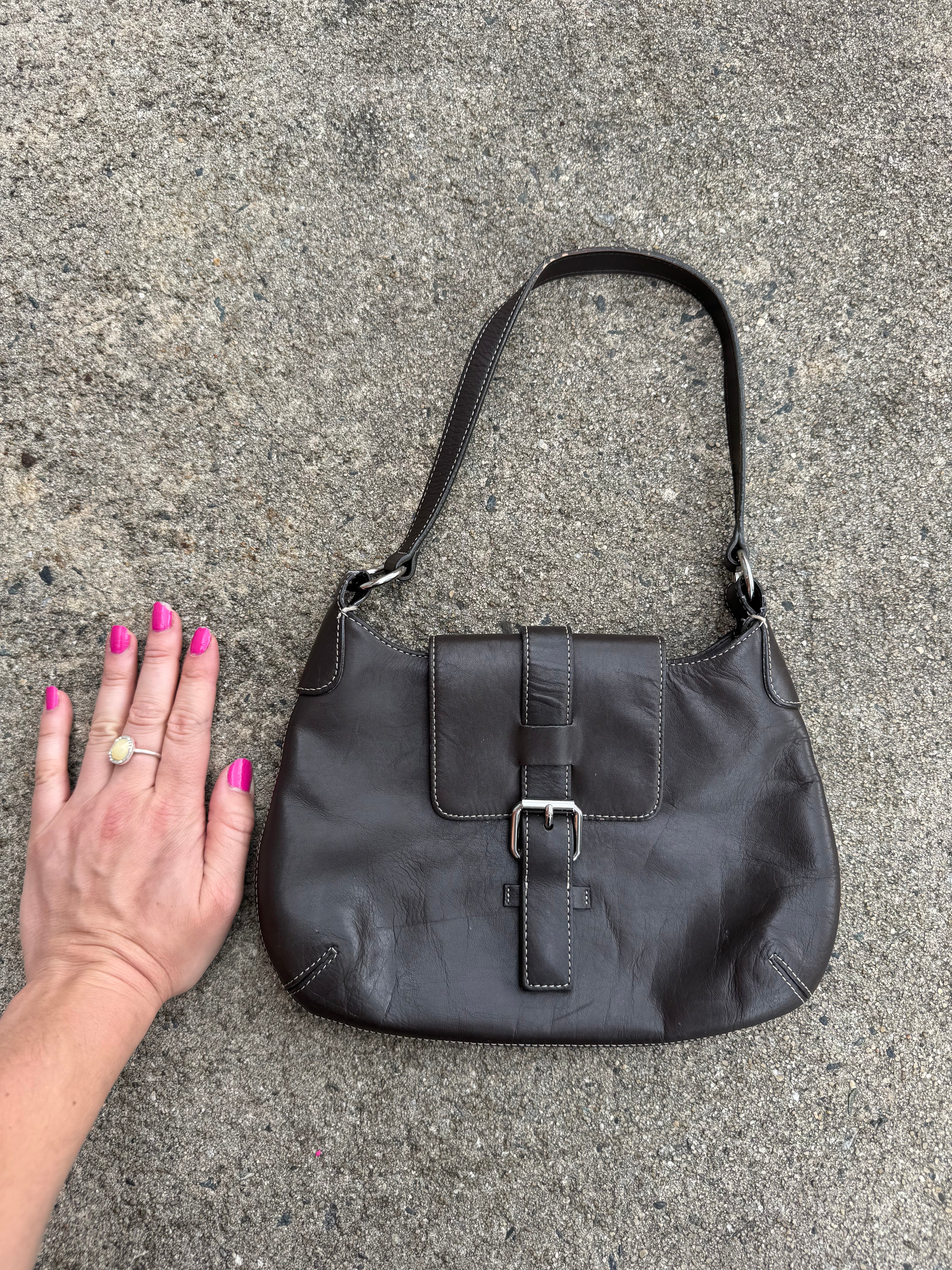 Brown Ann Taylor Leather mini bag