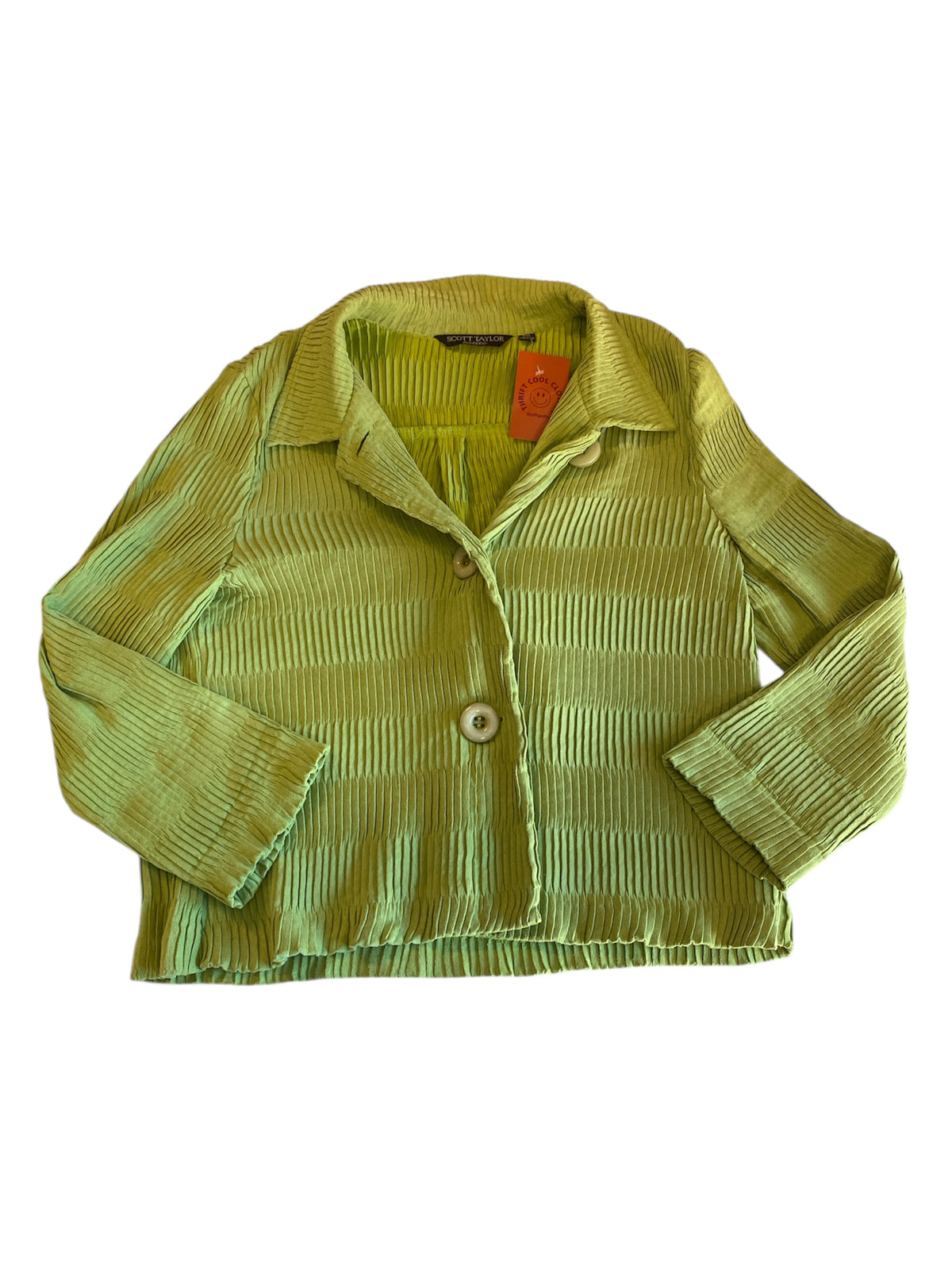 green scott taylor pleated striped jacket, pxl
