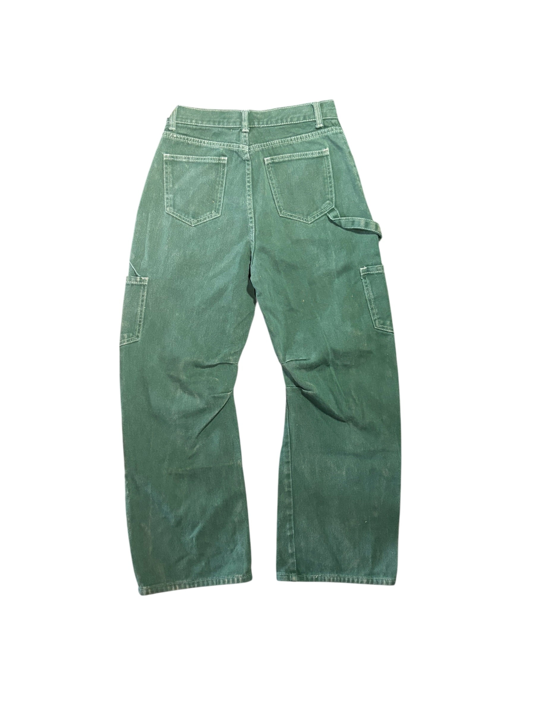 teal lioness baggy cargos, xxs
