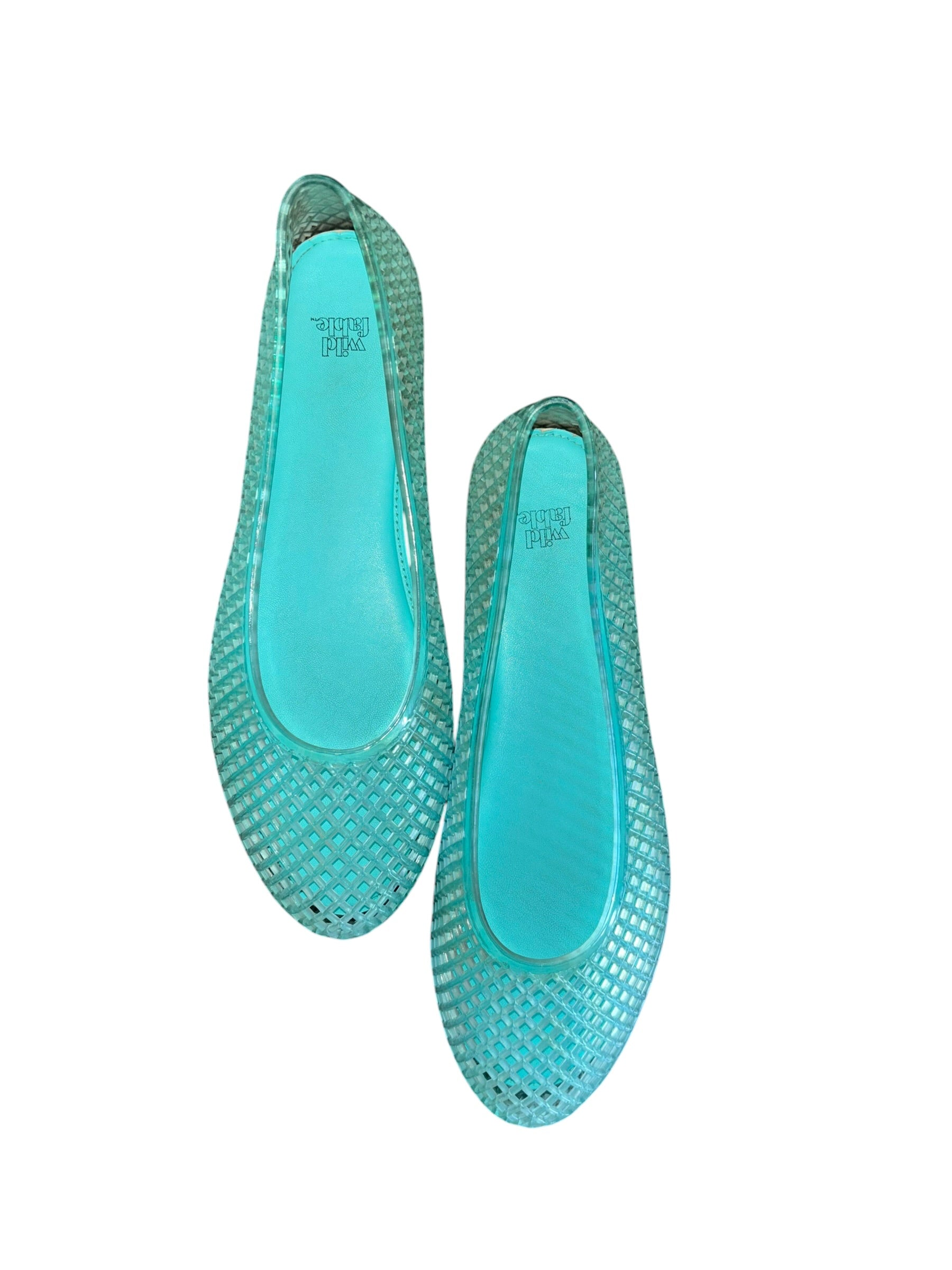 teal wild fable mesh jelly flats, 8