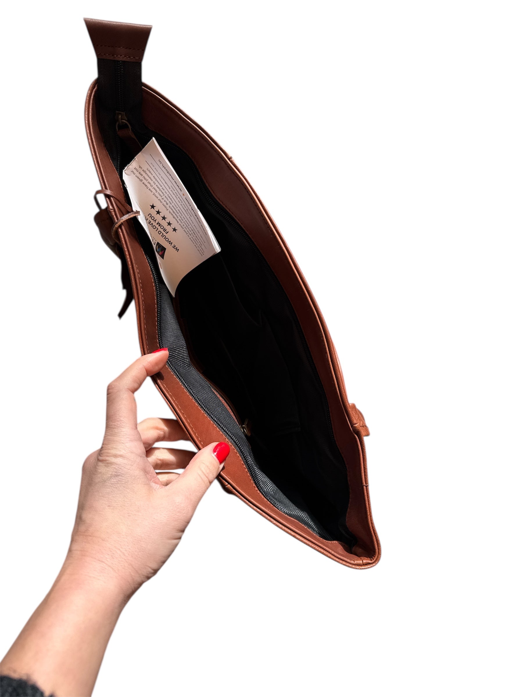 brown madosh nwt leather handbag