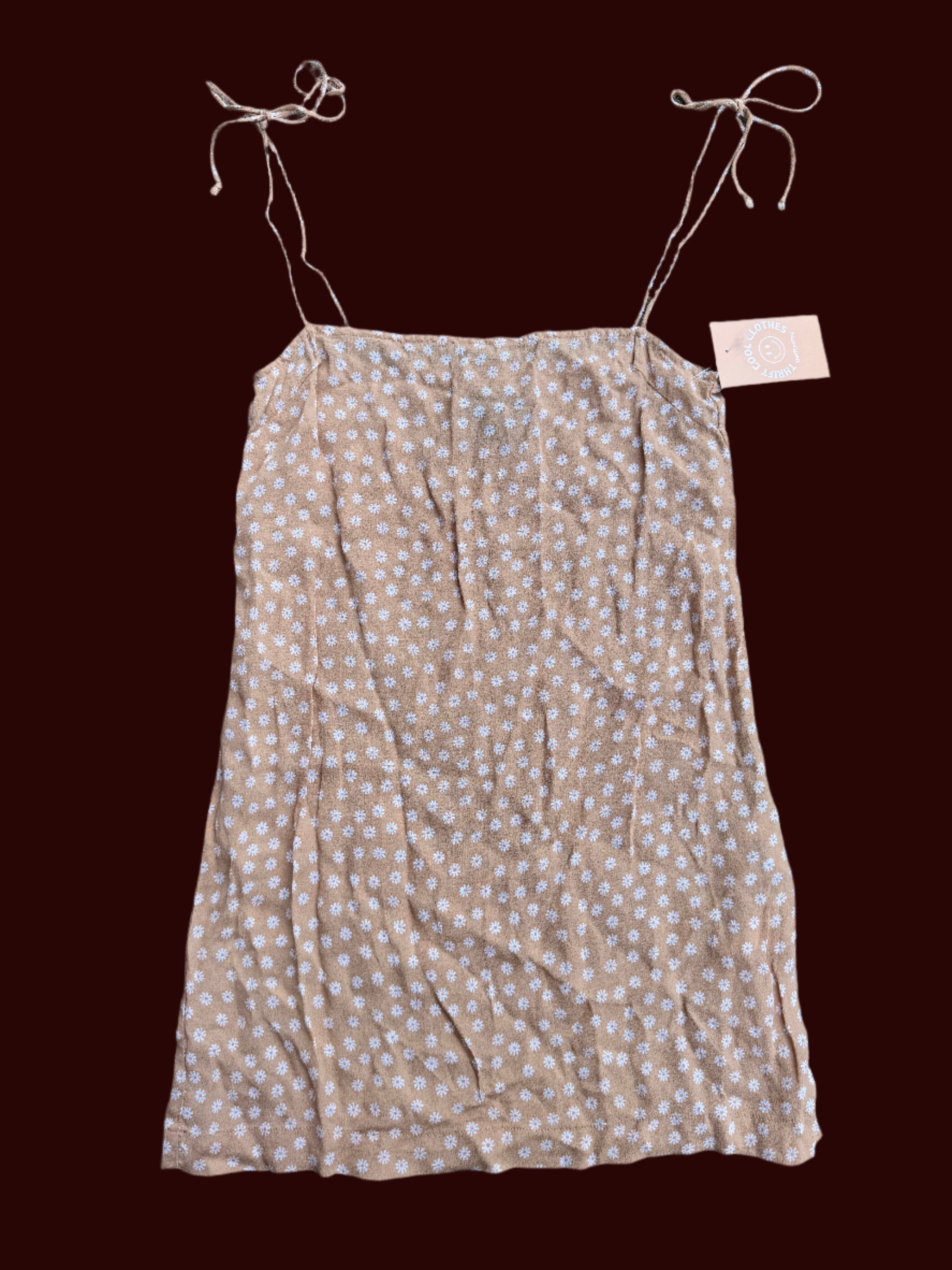 orange Reformation sheer daisy dress, S (fits like XS)