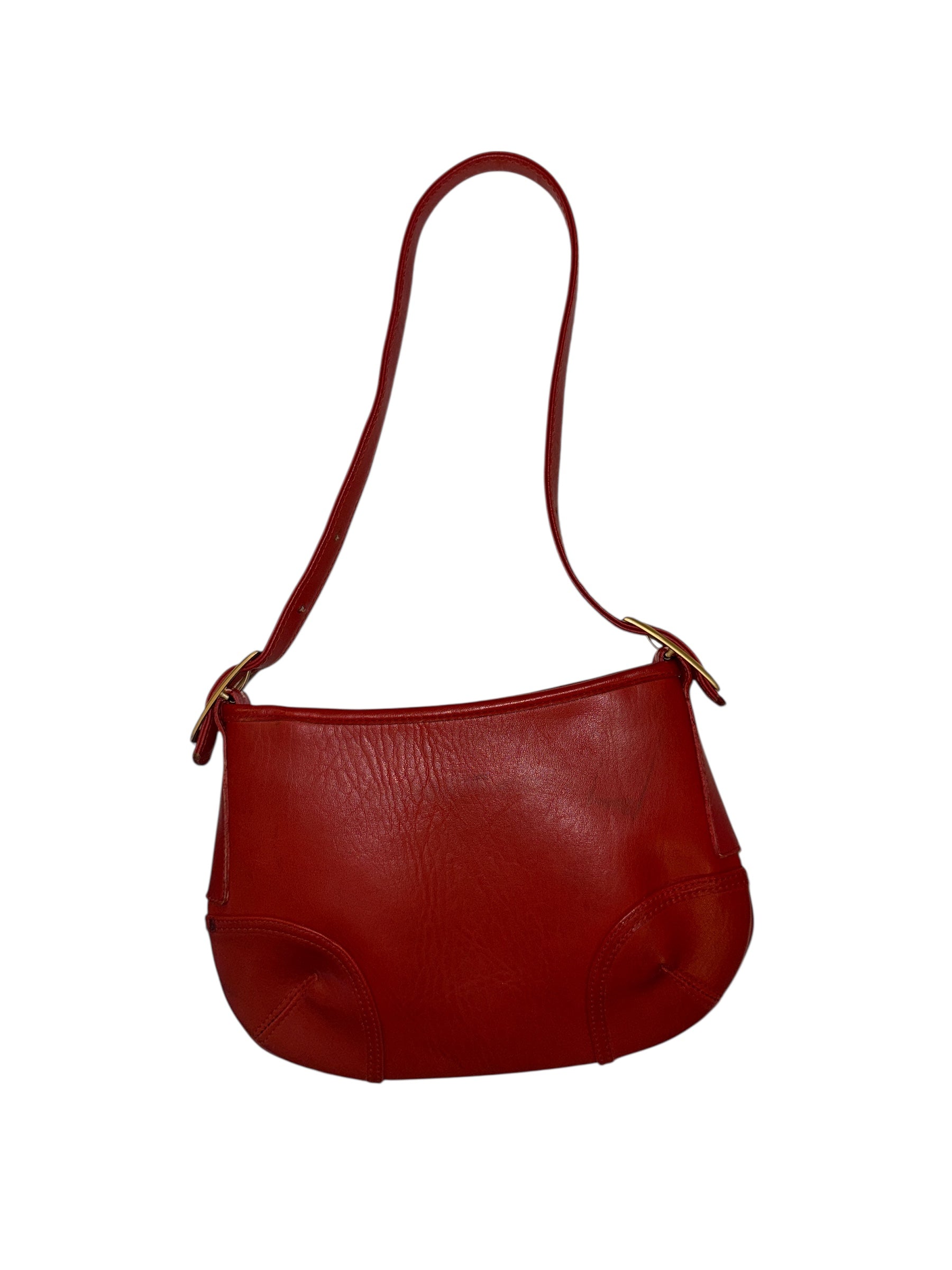 Red  Leather crossbody