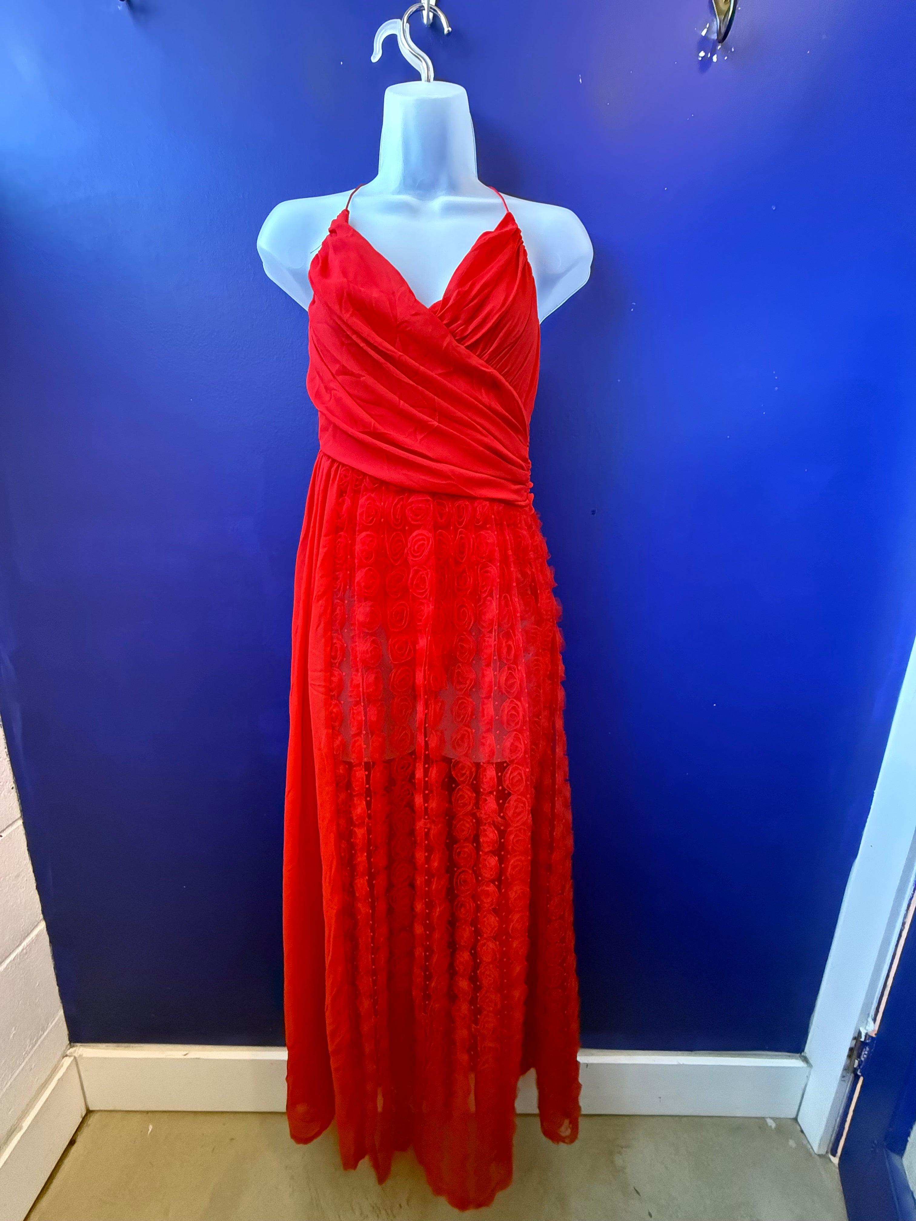 red for love and lemon nwt rose dress, xs