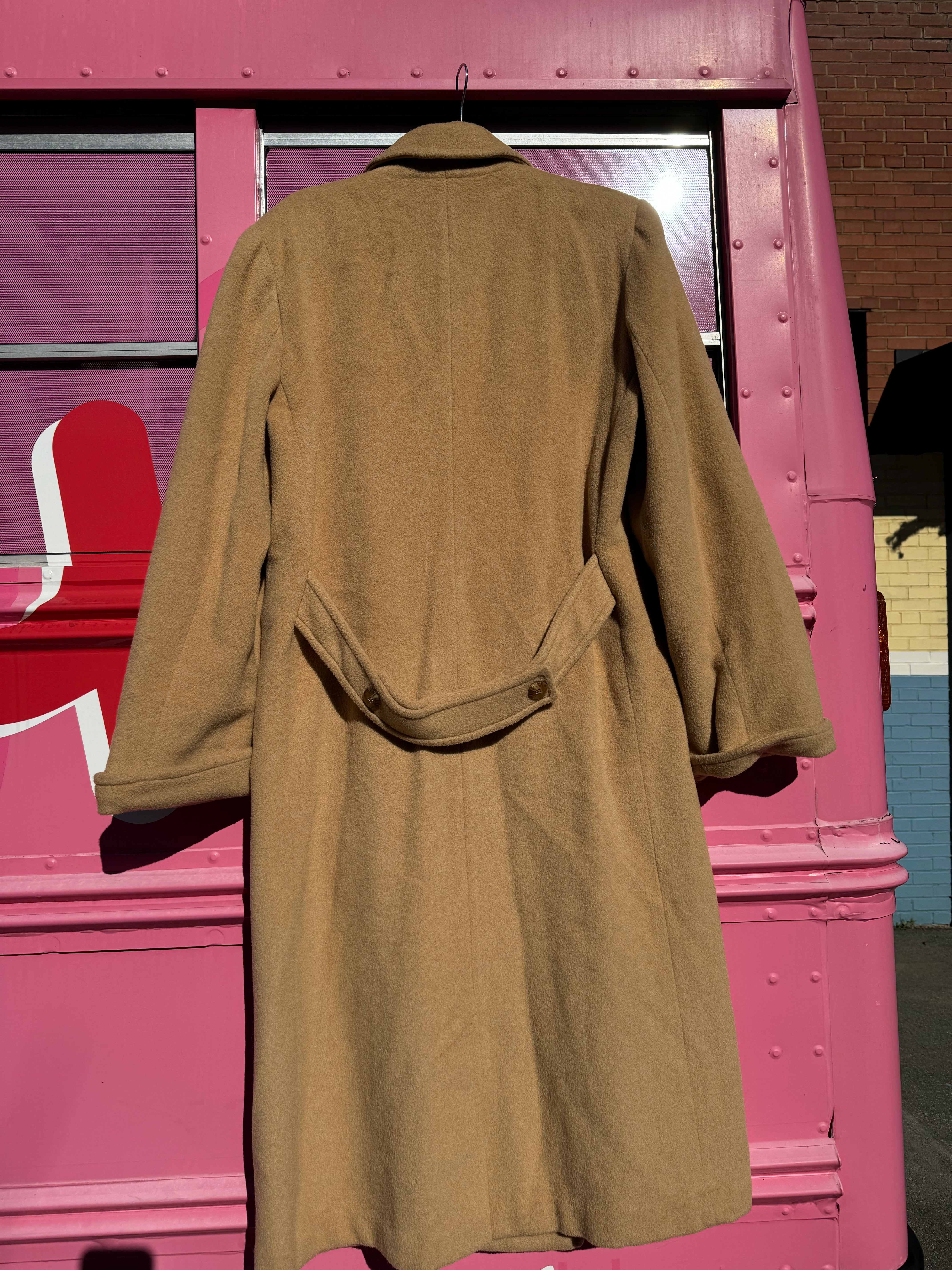 brown barrie pace long wool coat, 12