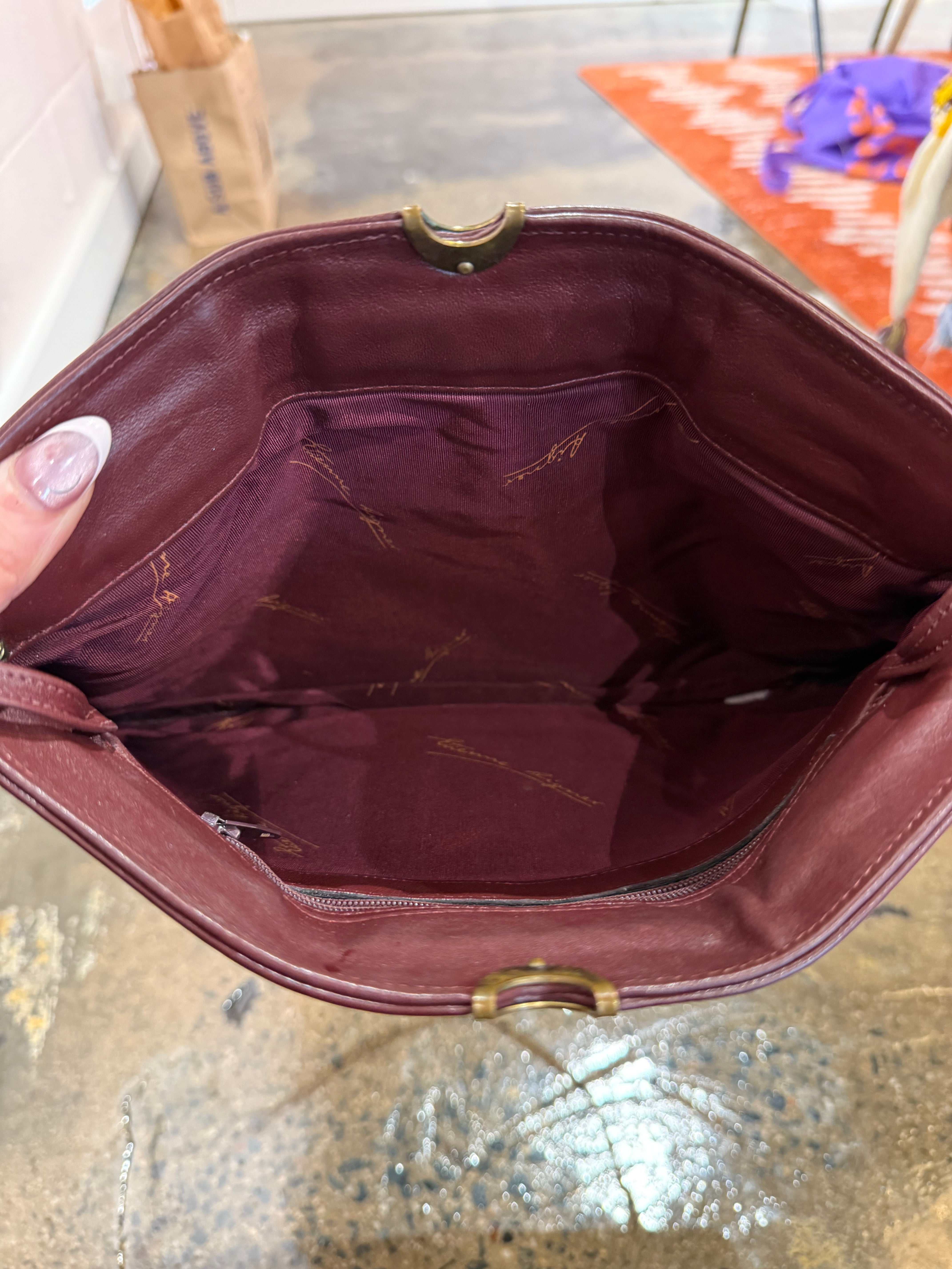 Red Etiene agner Vtg crossbody