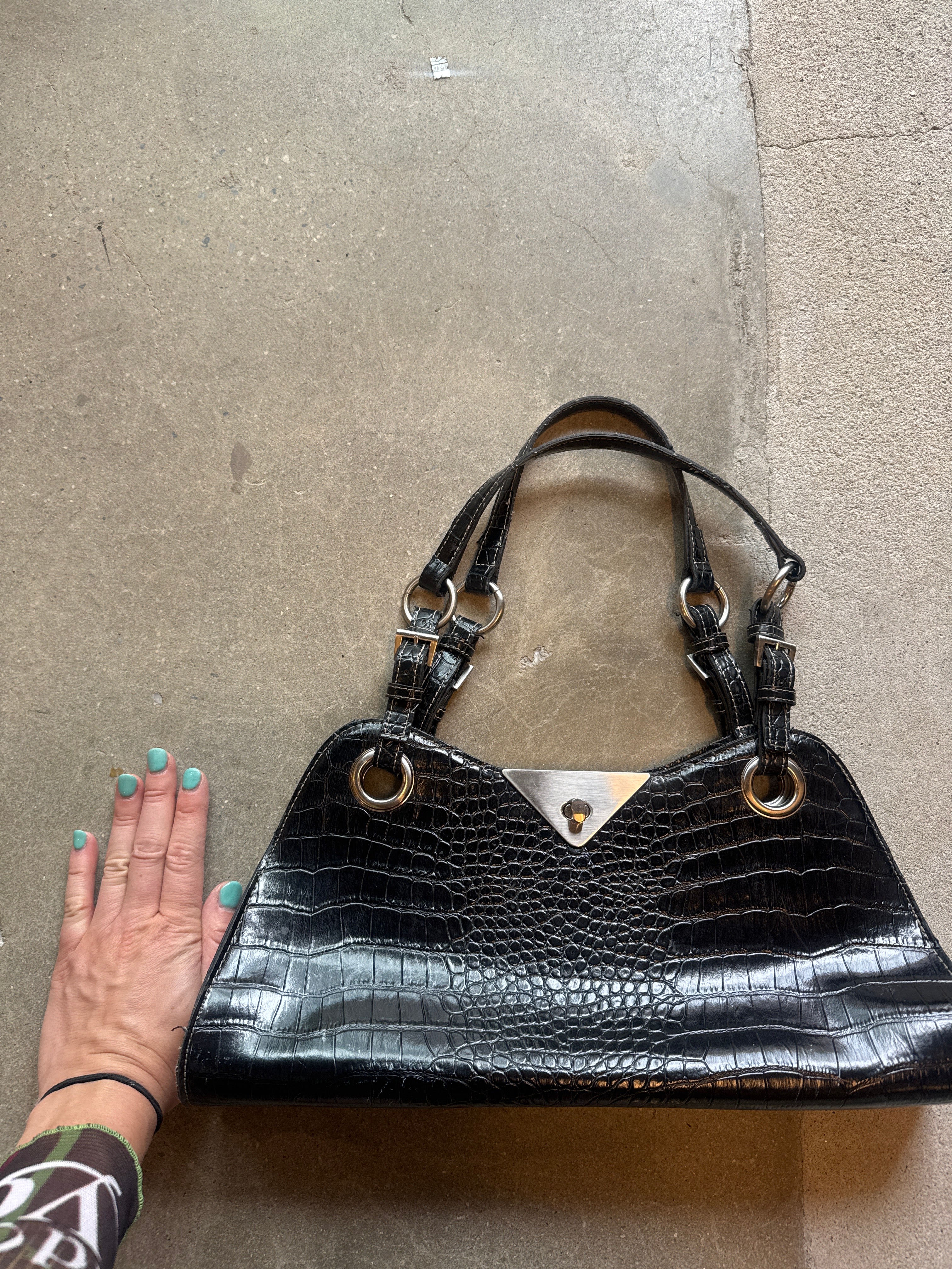 snakeskin purse