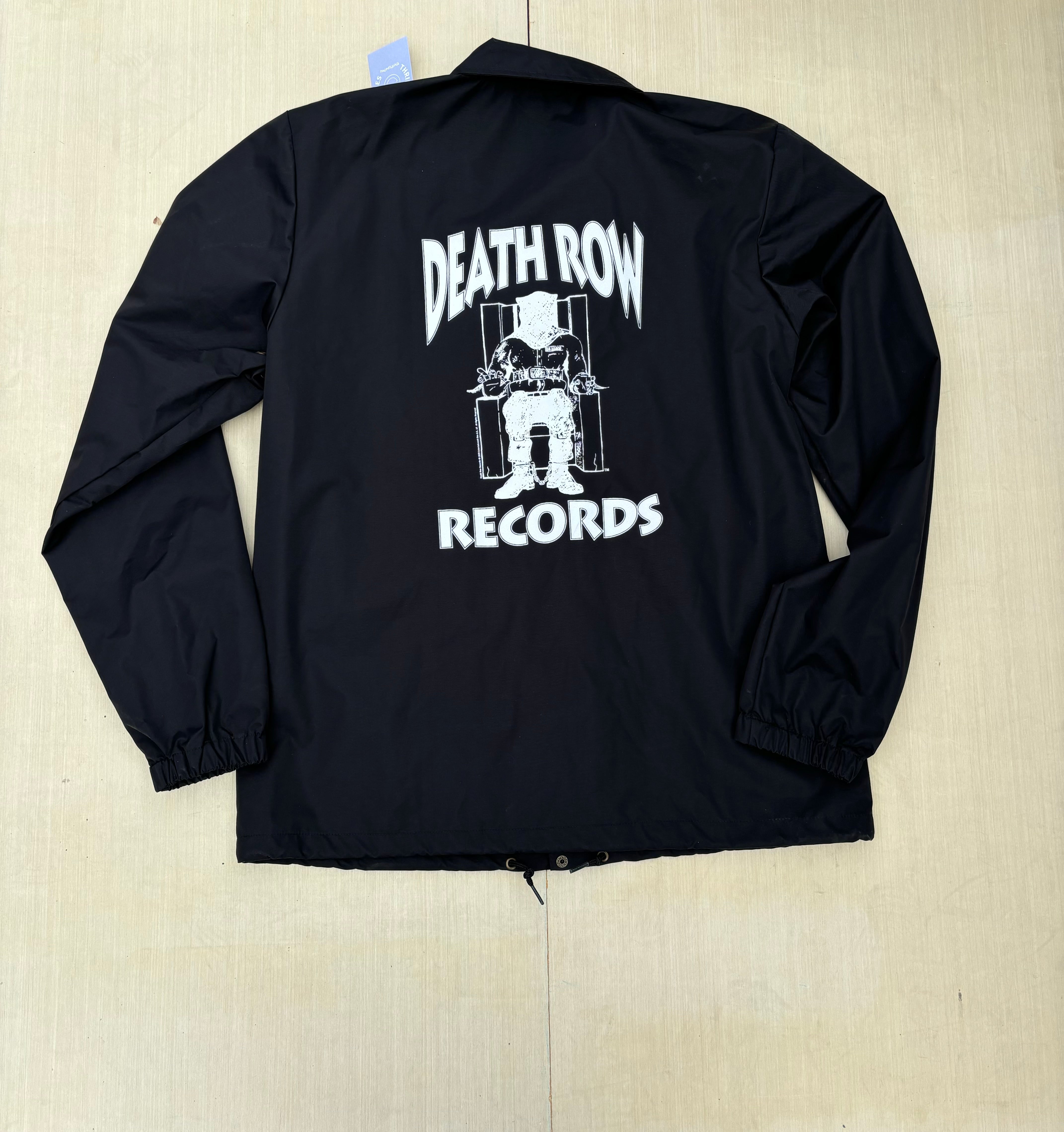 black deathrow records deathrow windbreaker, XL