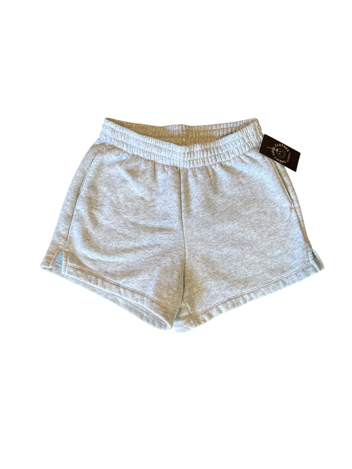 gray abercrombie heathered sweatpnts, xs