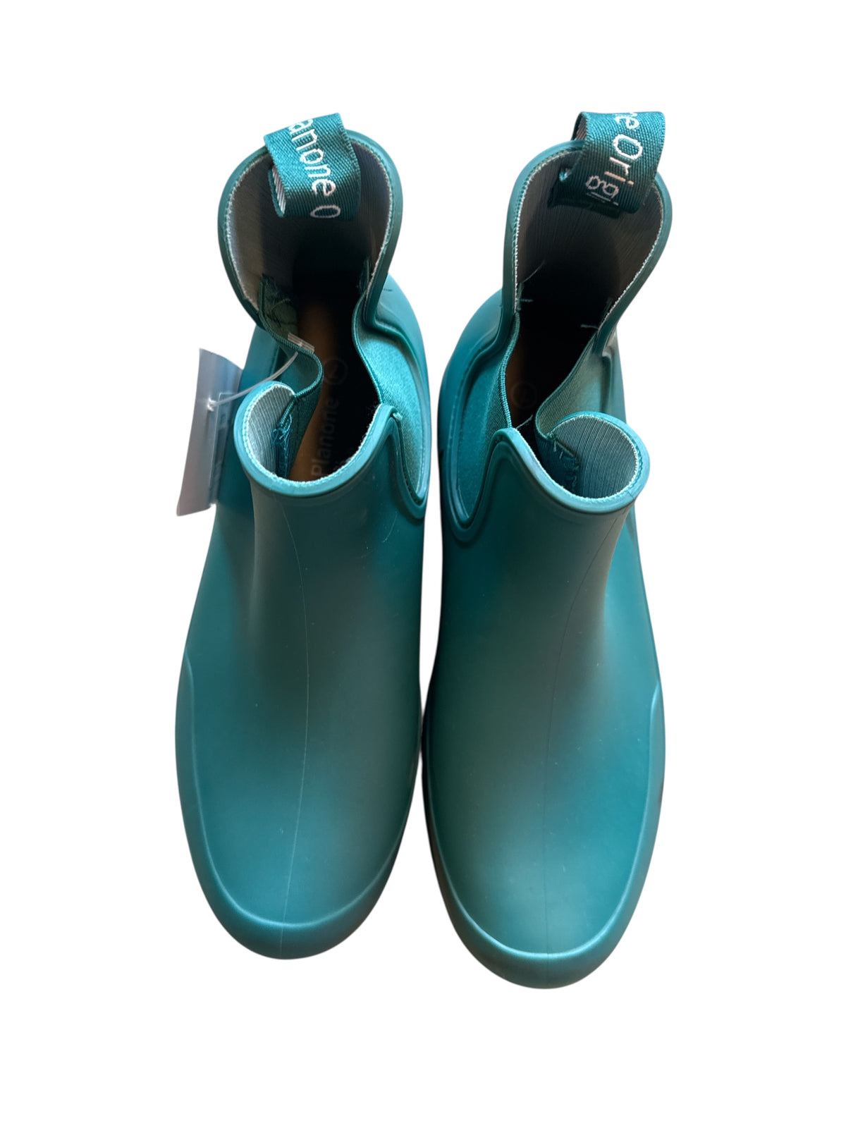 Green blue Planone originals Rain booties, 7
