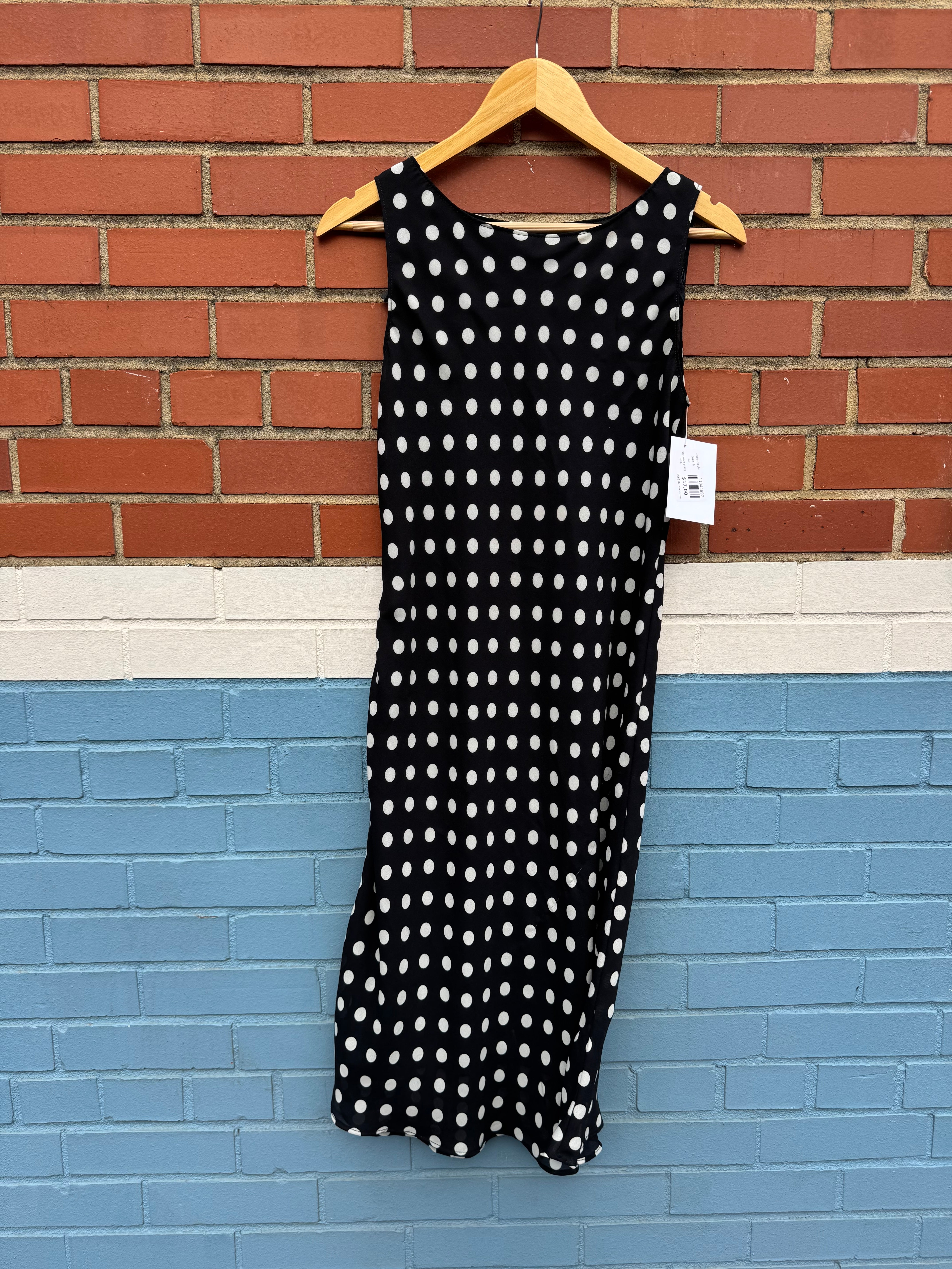 b&w ronni nicole high neck polka midi, 6