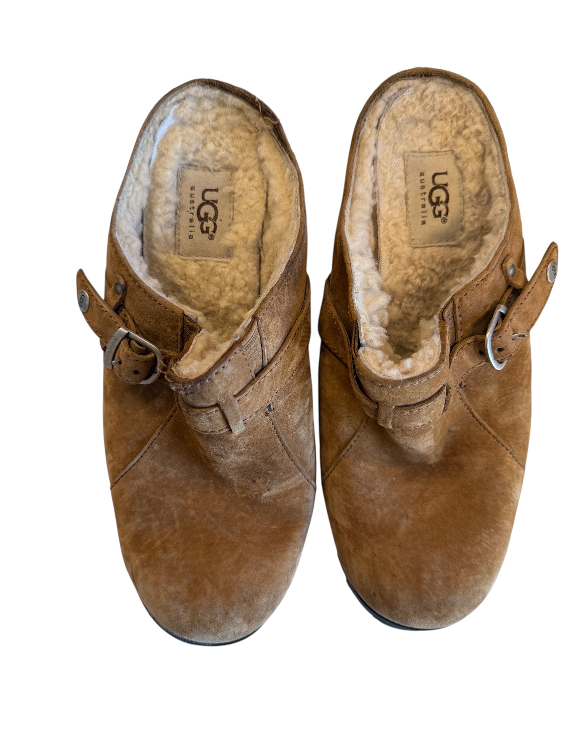 brown ugg mules, 8.5