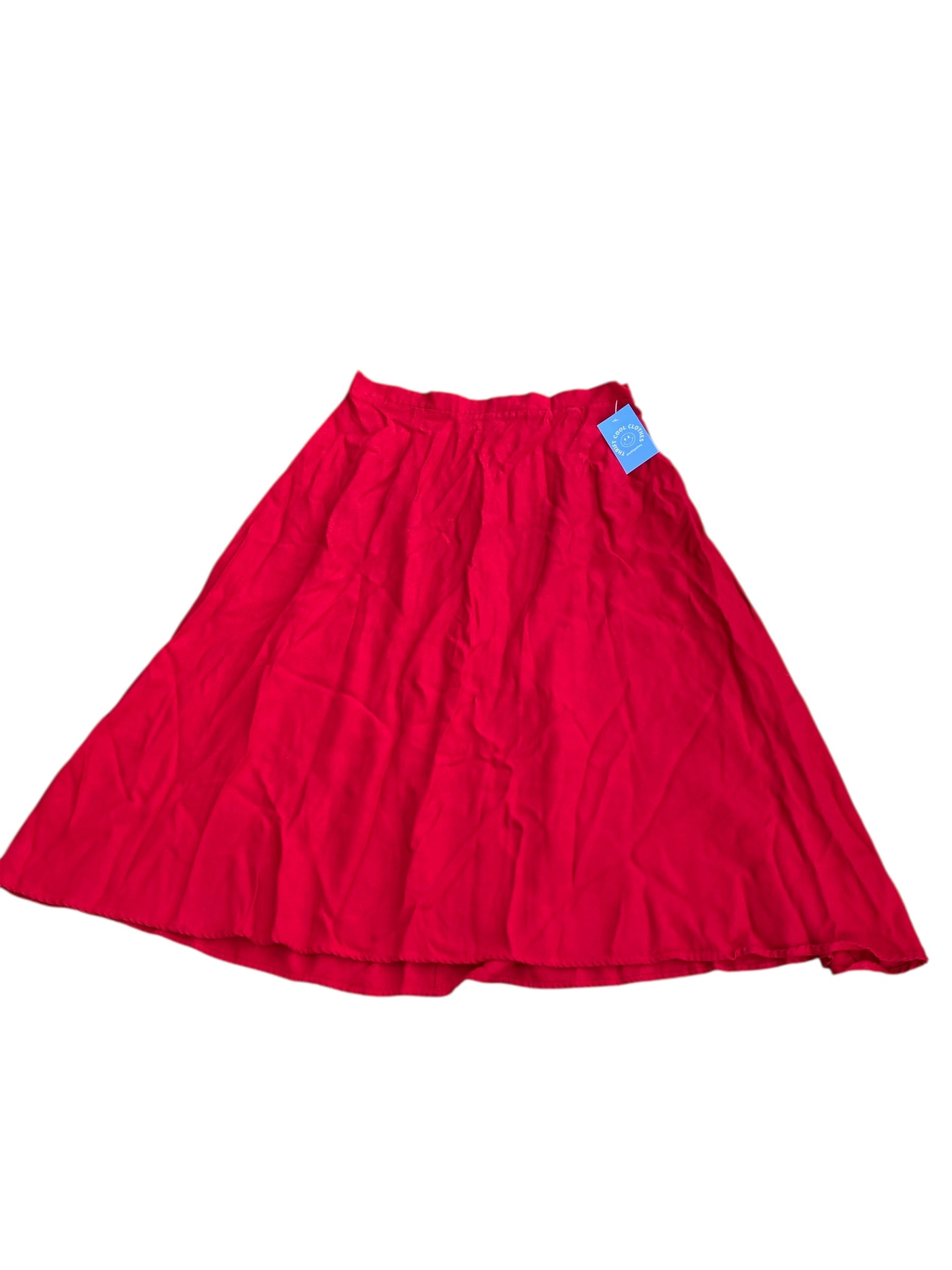 red delmar vtg midi skirt, 18