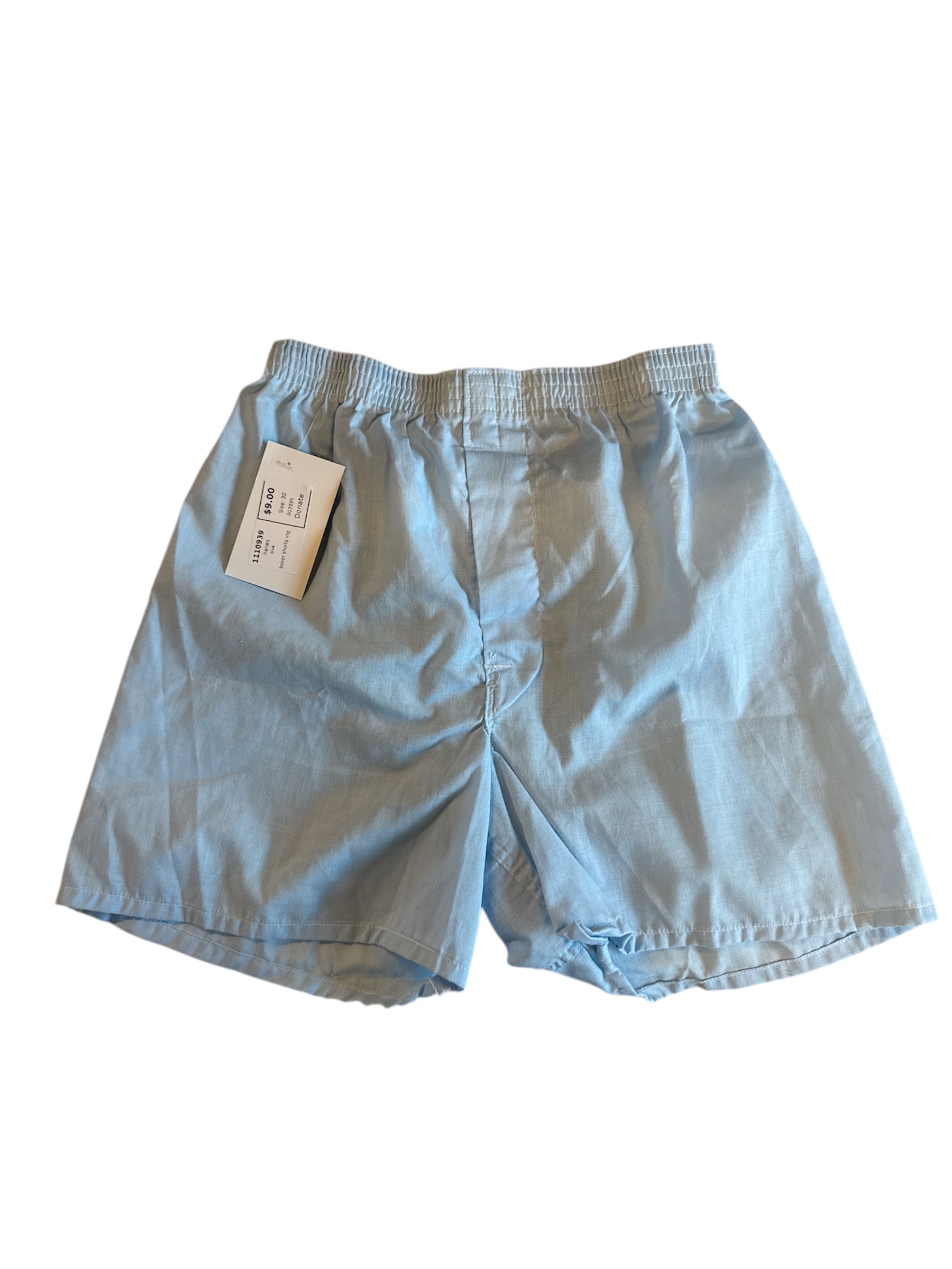 blue hanes boxer shorts vtg, 30