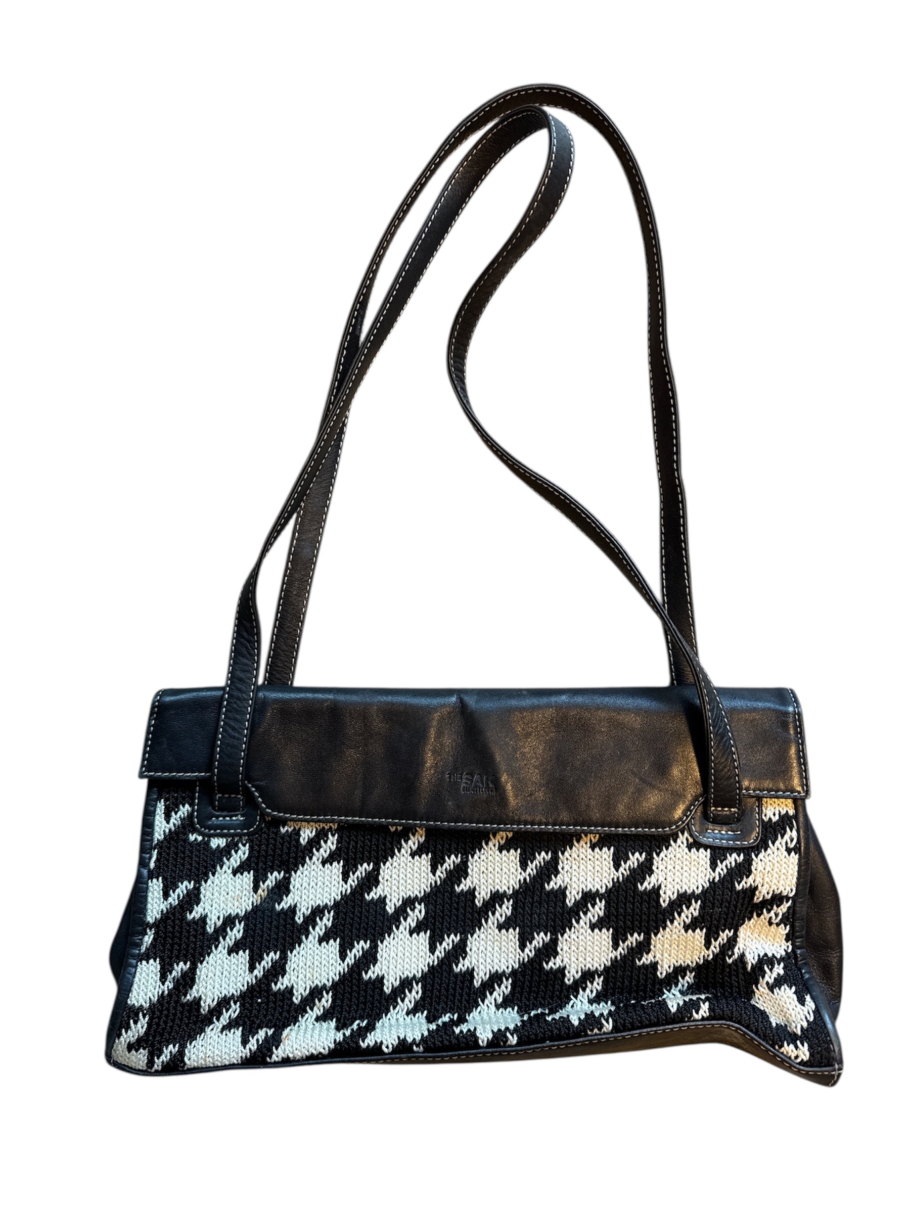 black white the sak houndstooth bag