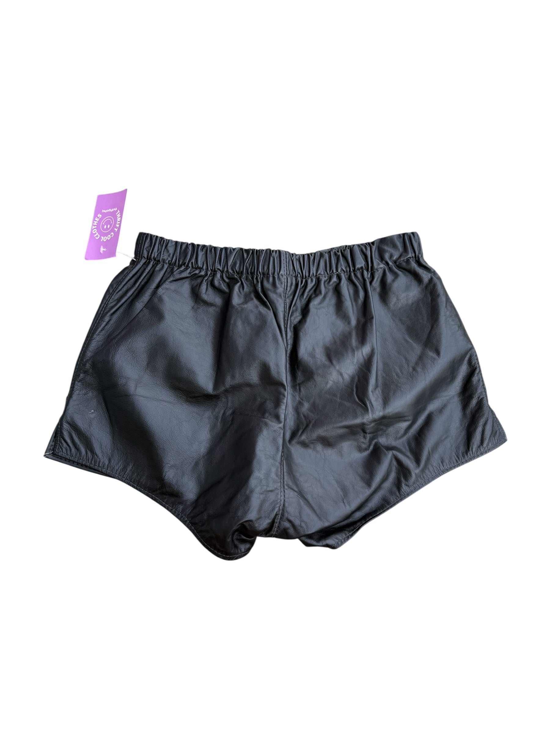 black mr s leather shorts, 27