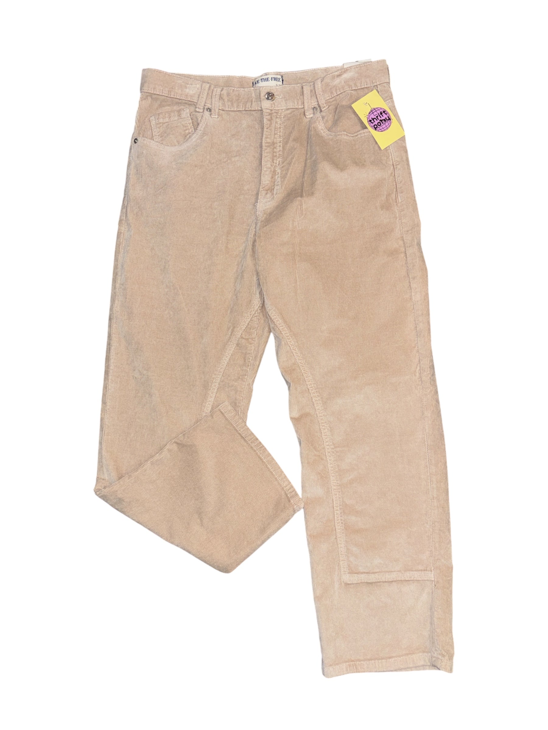 tan we the free cord pants, 32