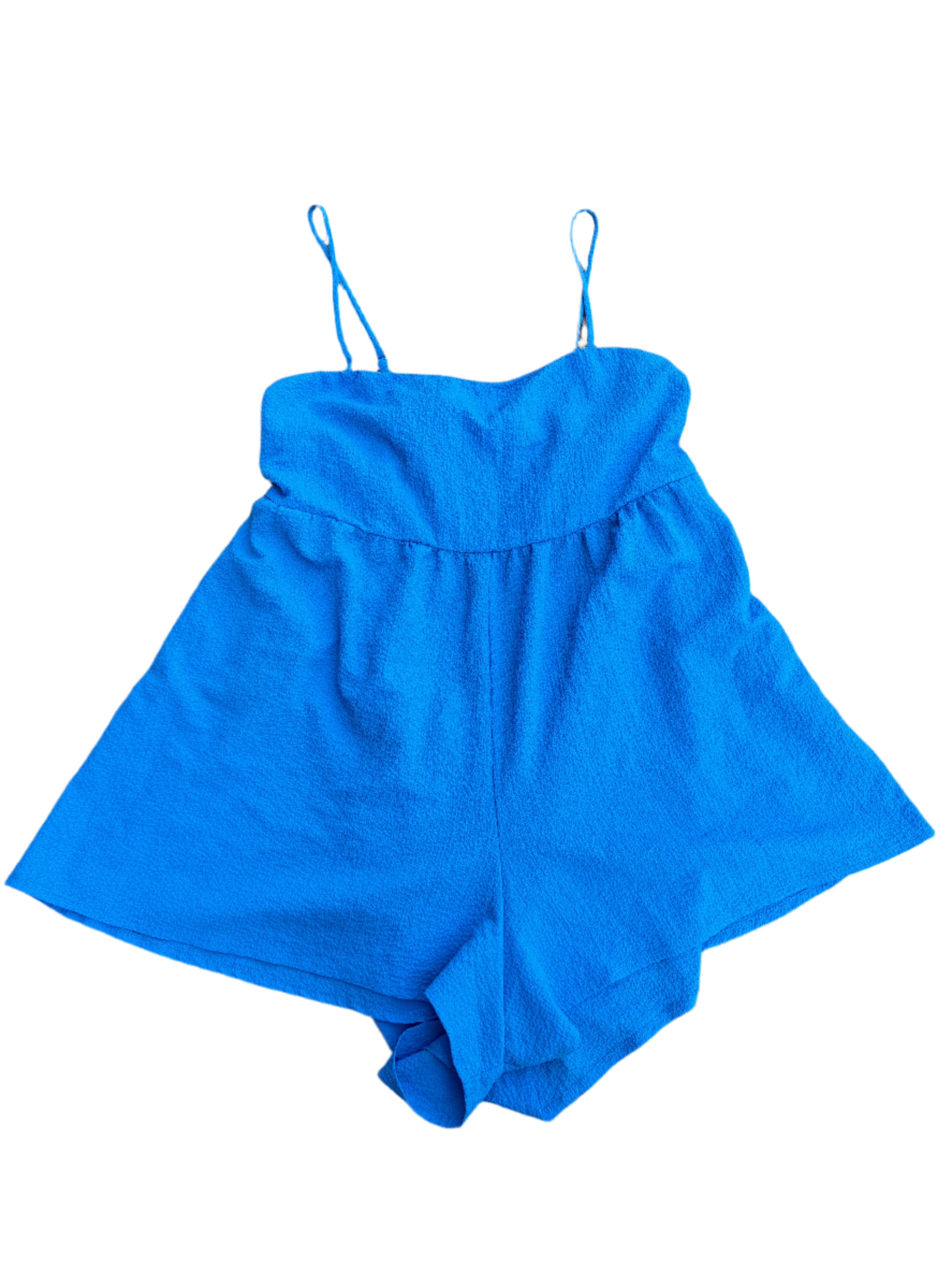 blue wild fable cutout romper, 4x