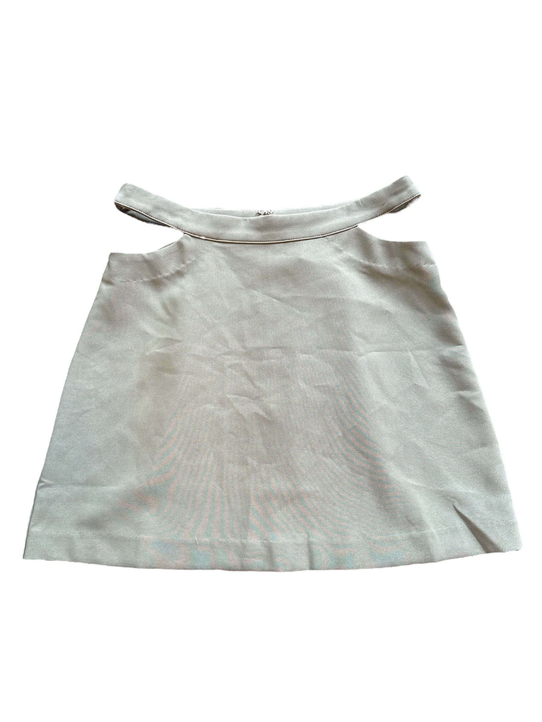 Green Sans souci Mini skirt w hip cutouts, s