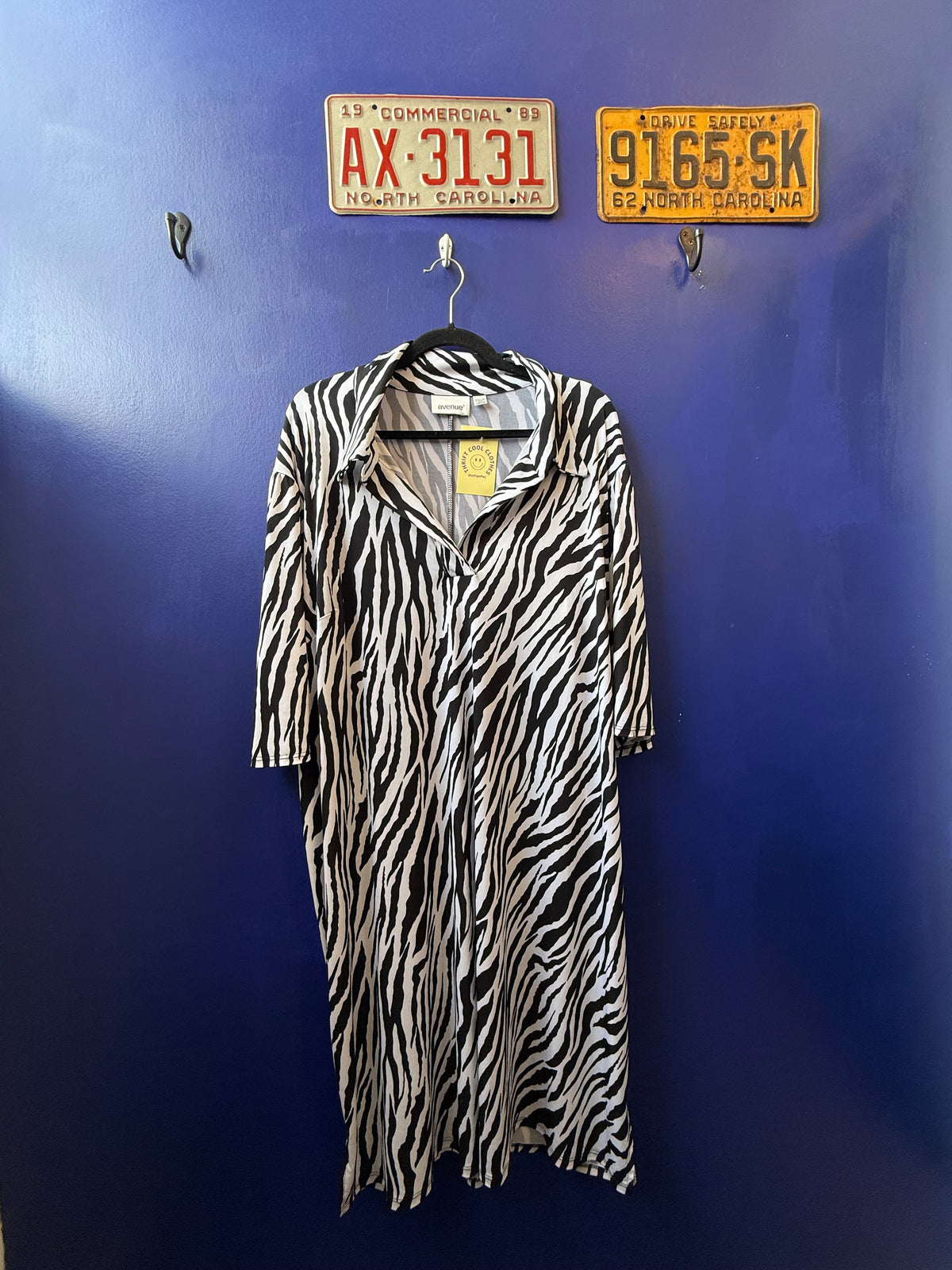 black white avenue zebra ss dress, 26/28