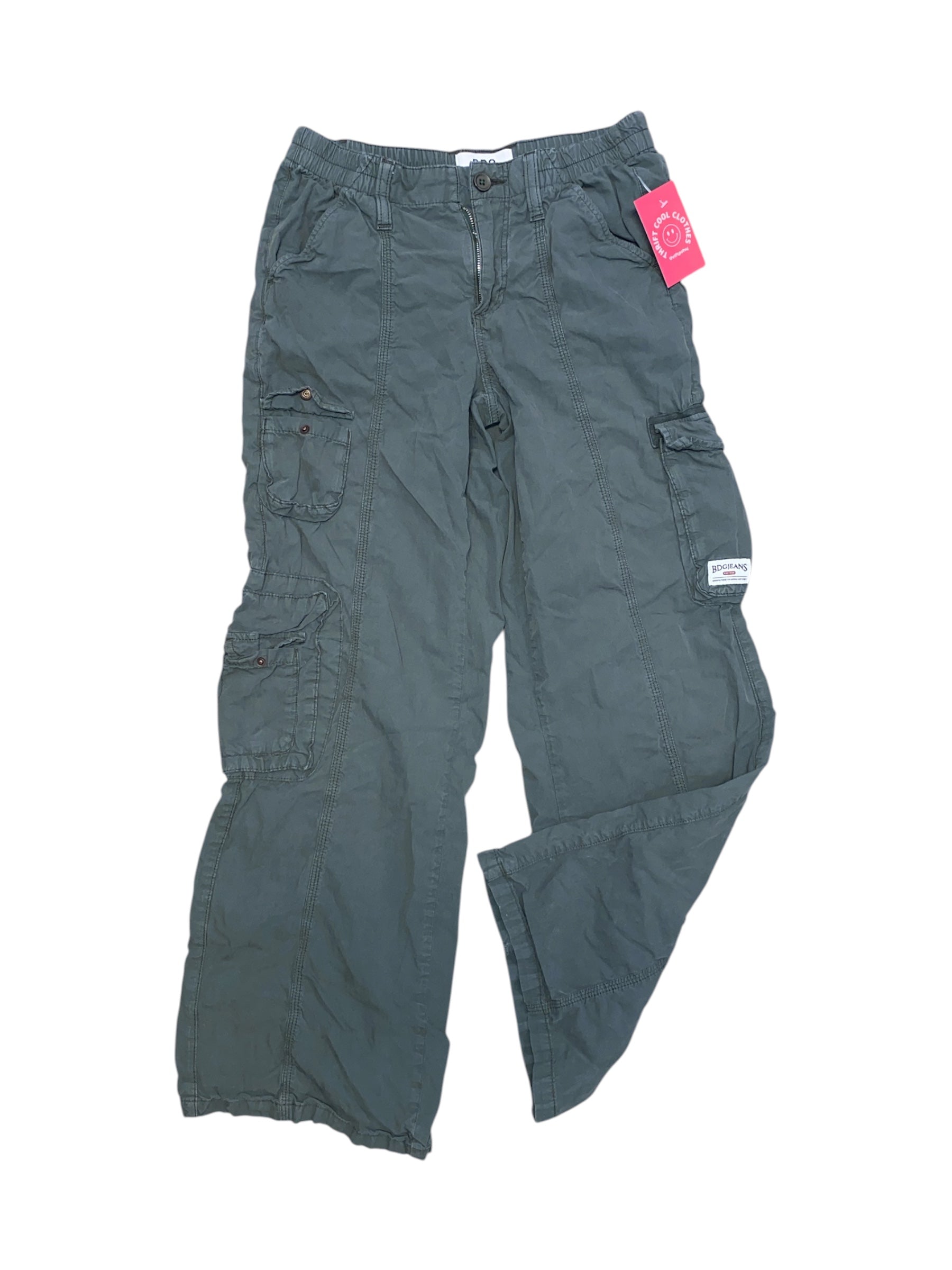 green bdg cargo pants, s
