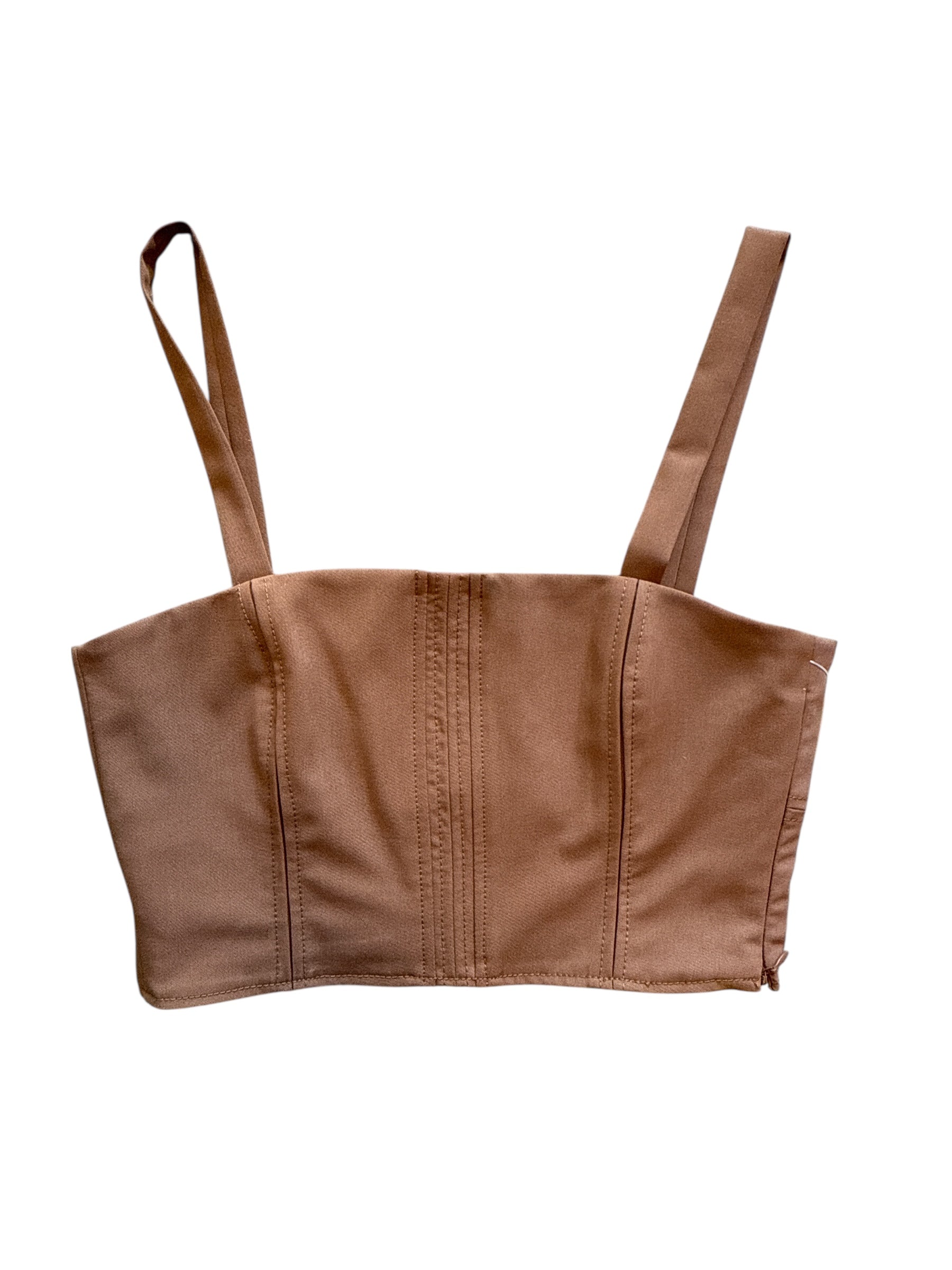 Brown Zara Corset tank, S