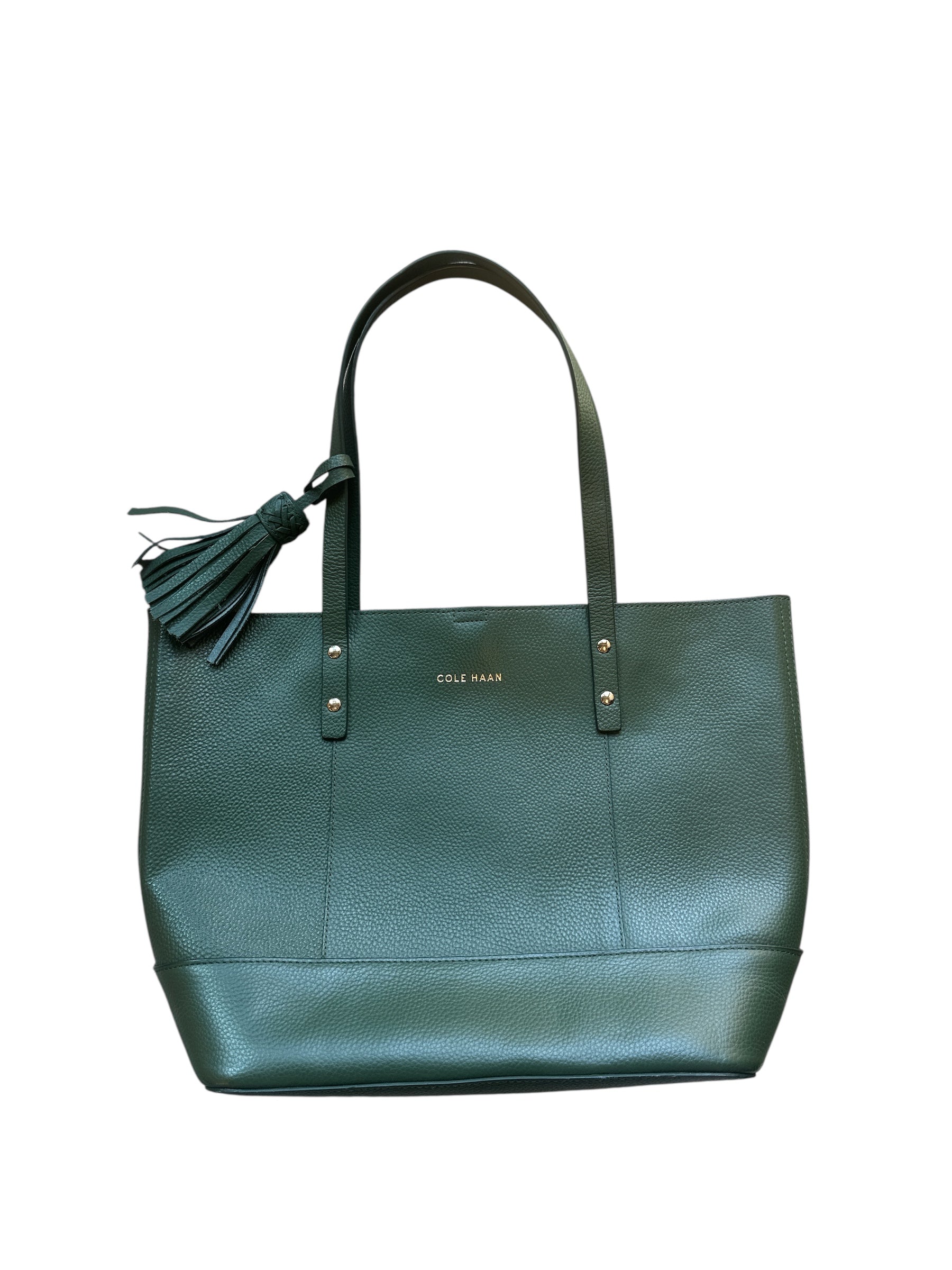 green cole haan tote bag