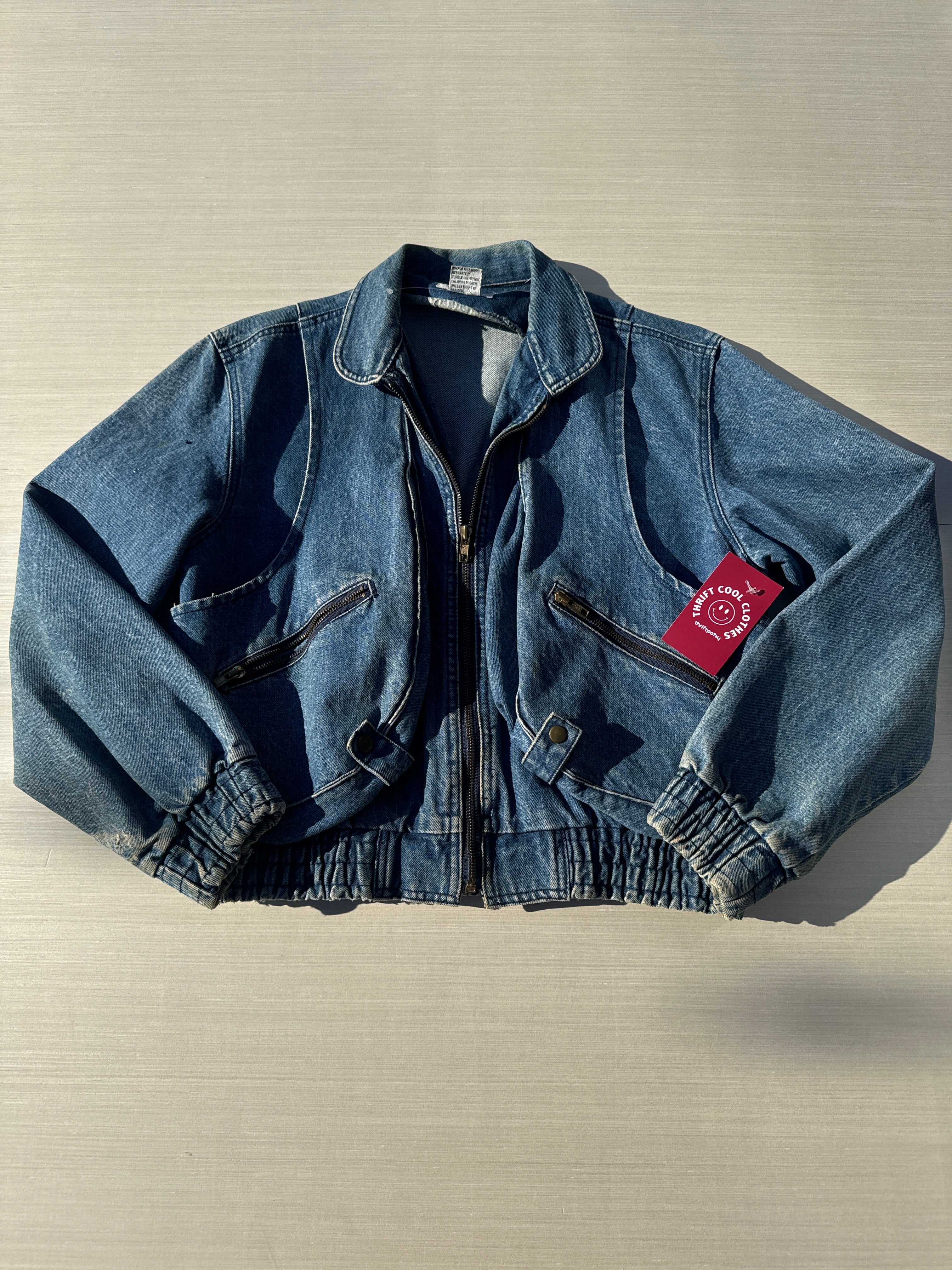 blue express vtg denim jacket, m