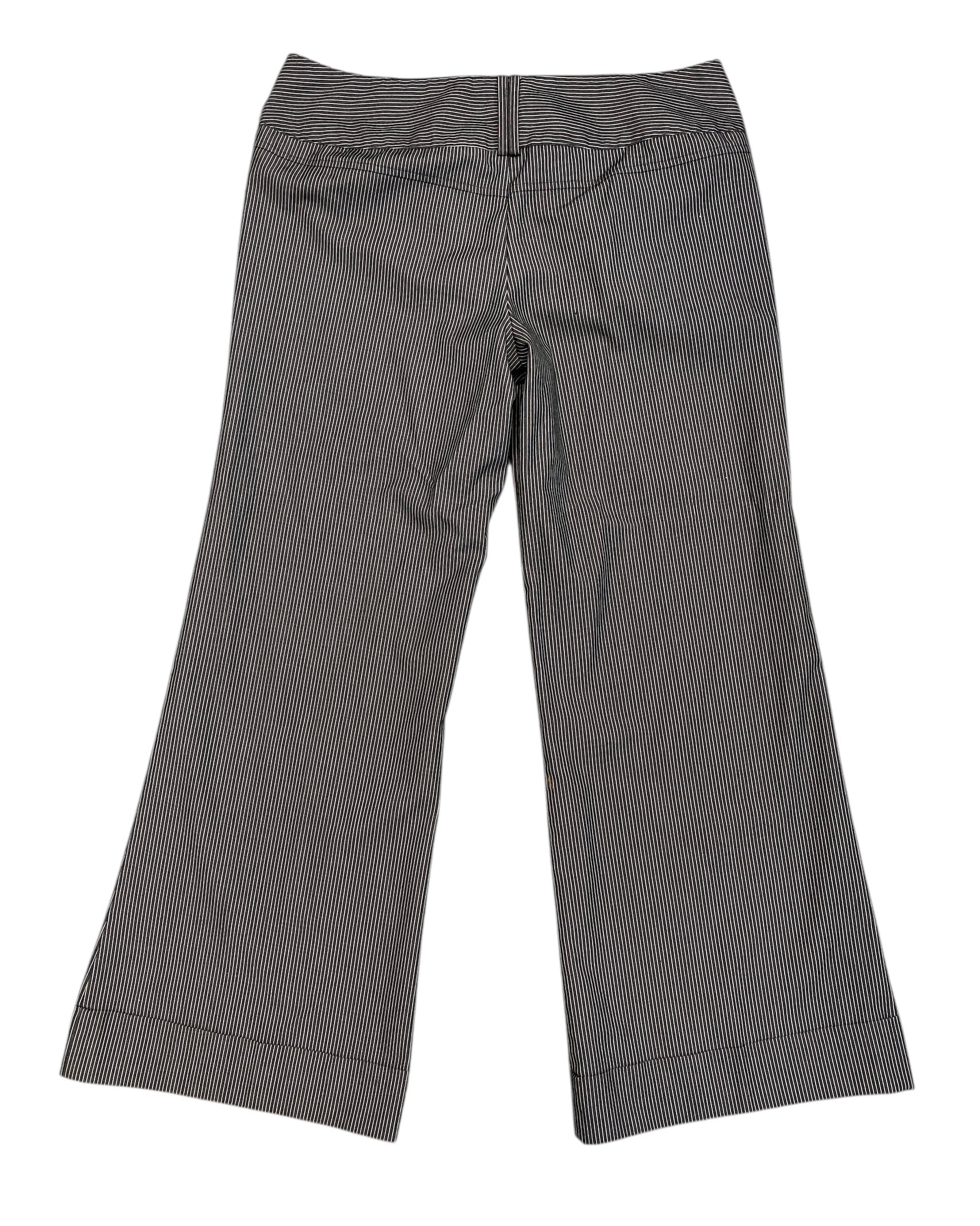 gray beige star city pinstripe trousers, 15