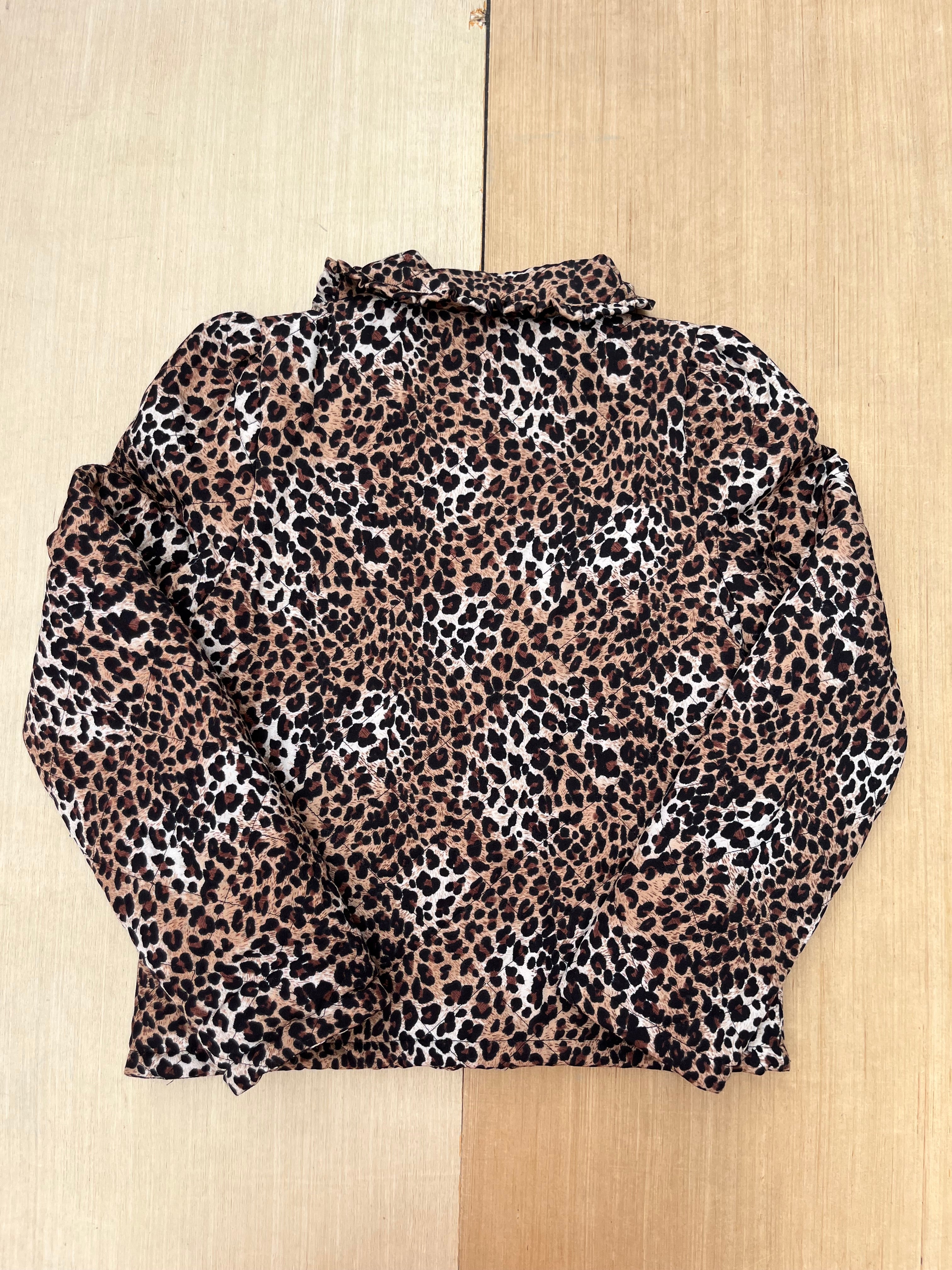 brown black TCEC NWT leopard jacket, S