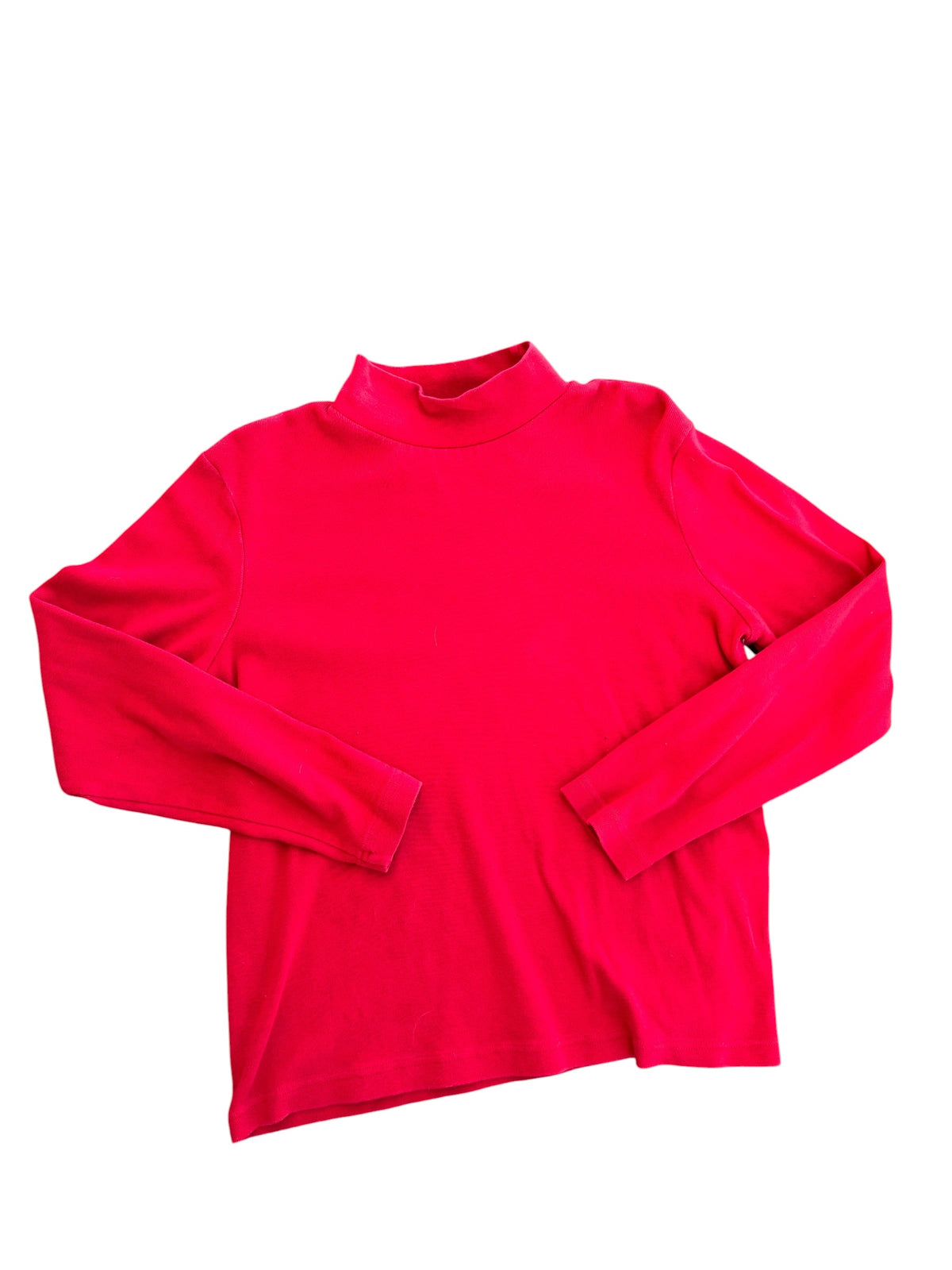 red kr essentials turtleneck ls, m