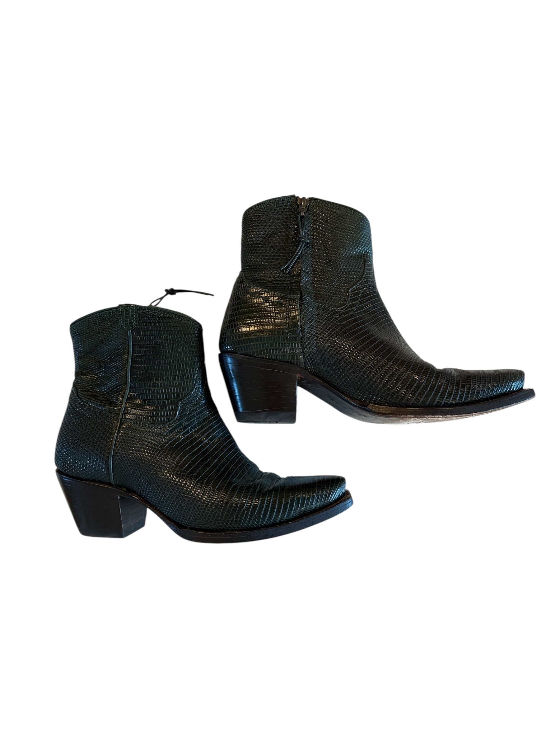 Green Tecova Stevie cowboy boot, 7.5